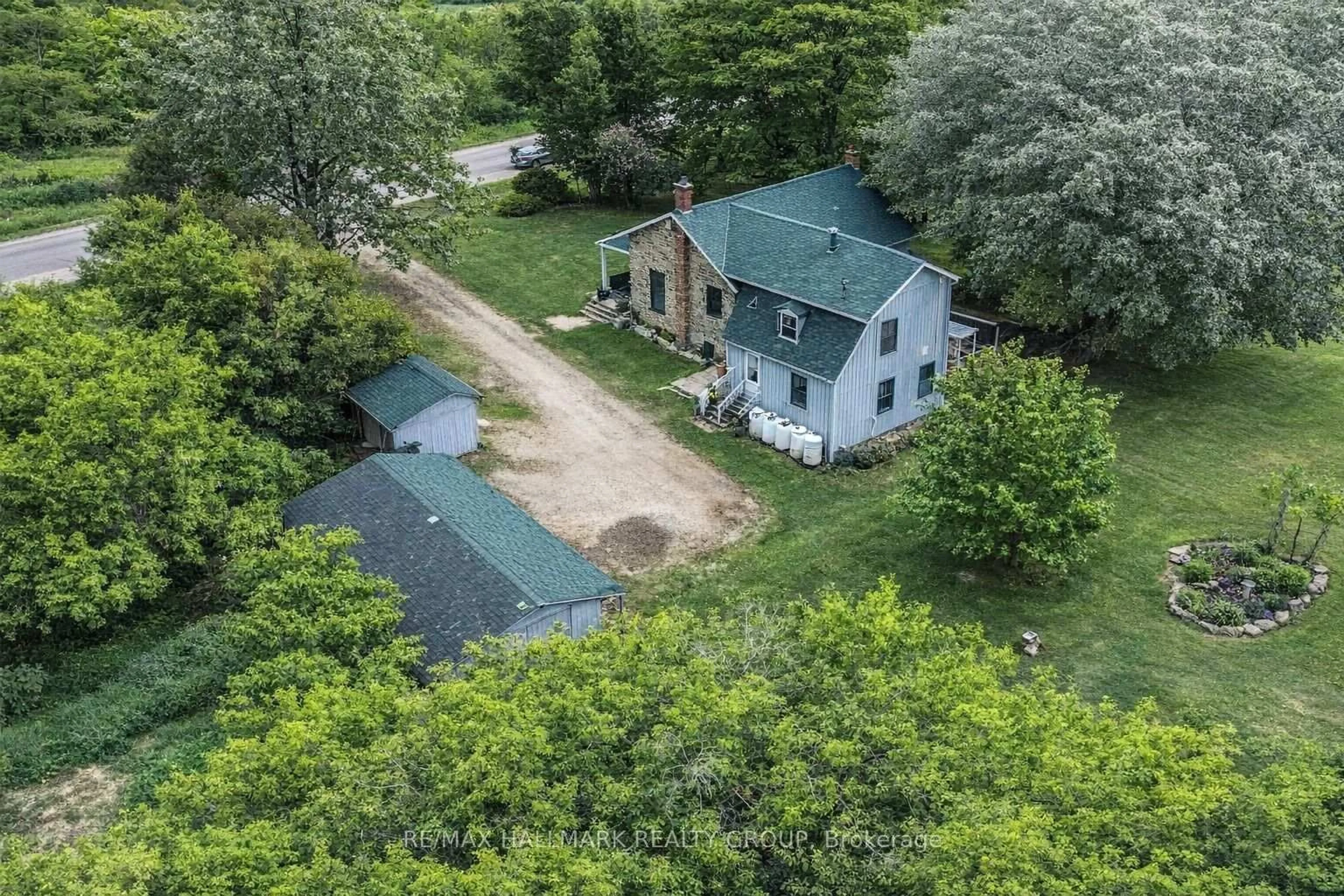 A pic from outside/outdoor area/front of a property/back of a property/a pic from drone, unknown for 2337 Harlem Rd, Rideau Lakes Ontario K0G 1E0