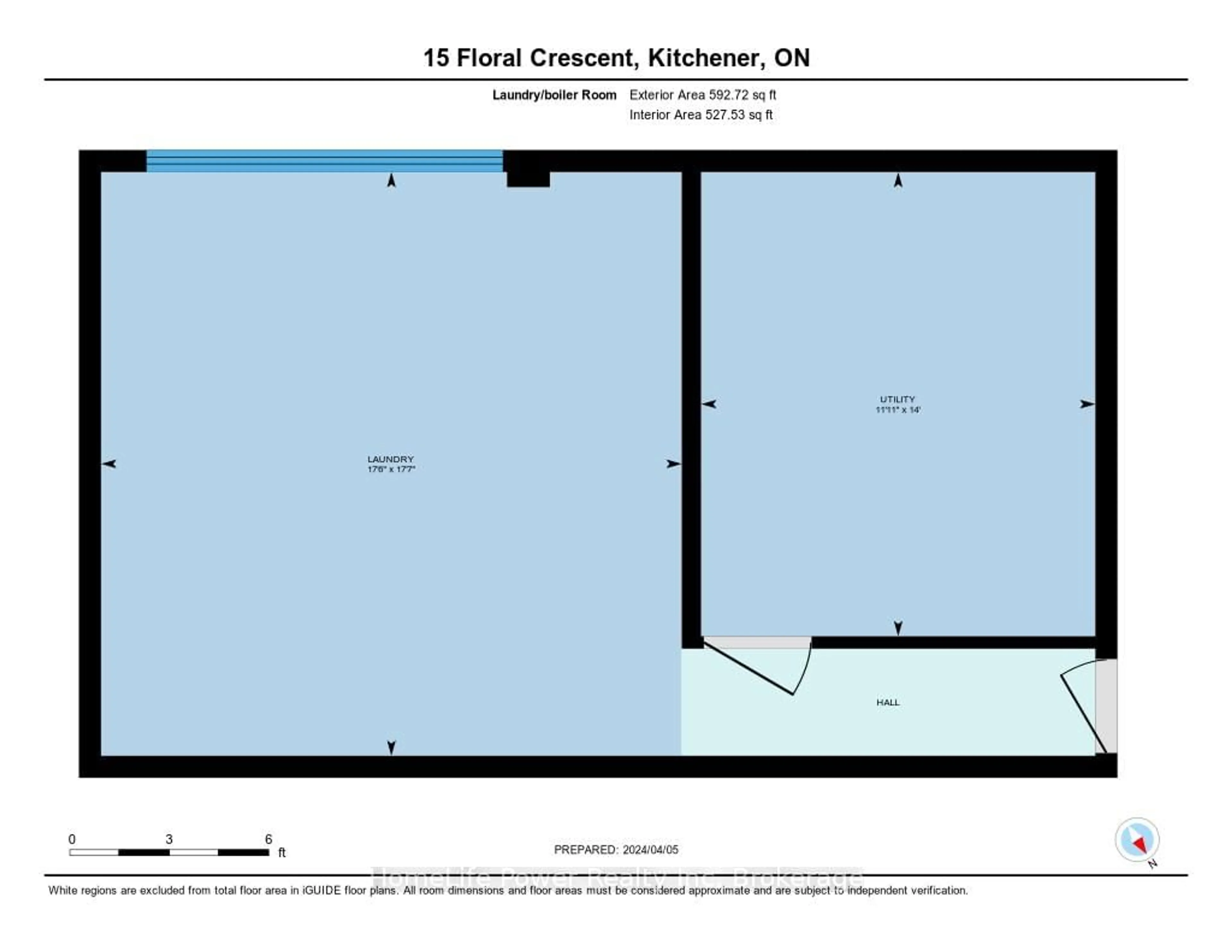 Floor plan for 15 Floral Cres, Kitchener Ontario N2G 3B3