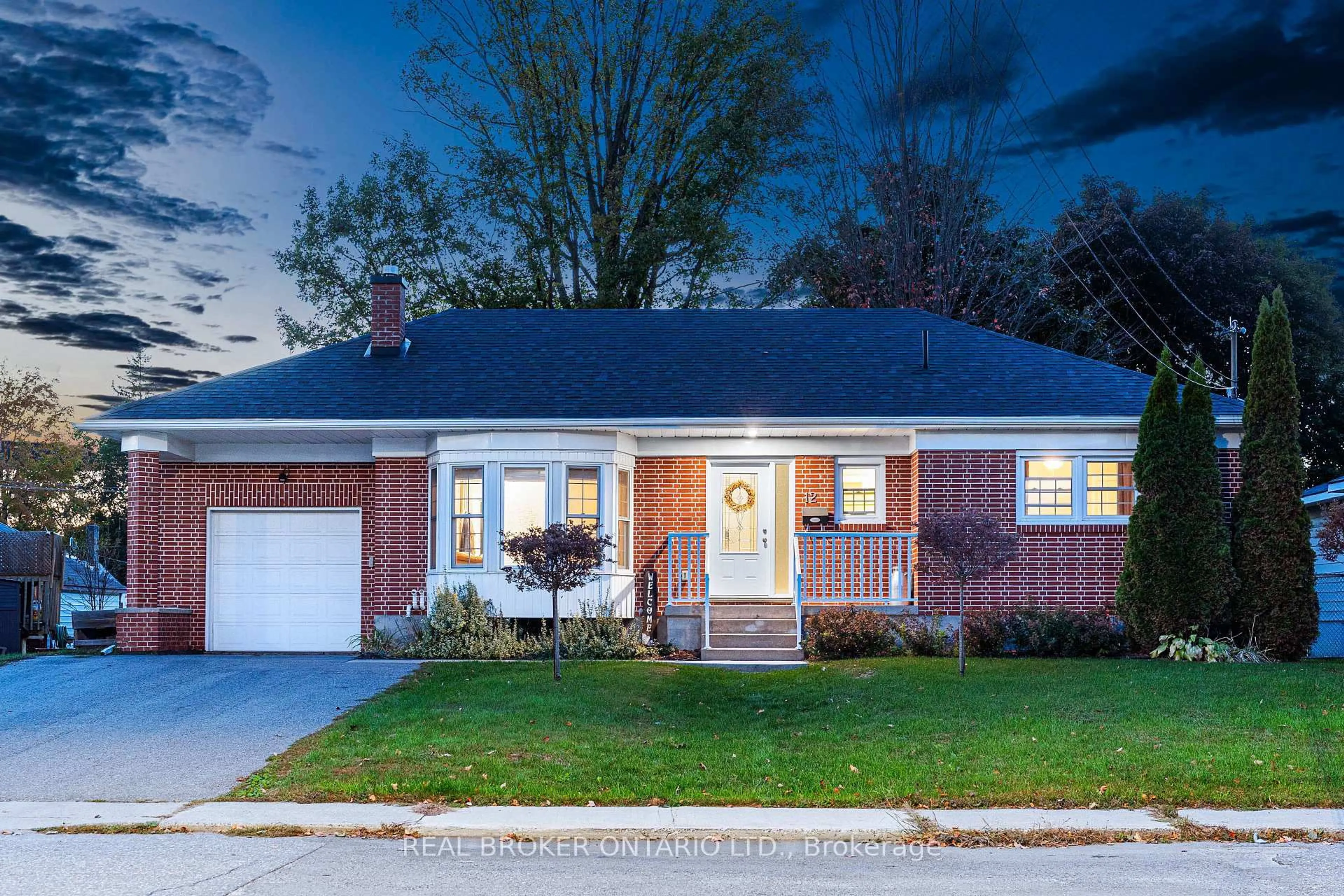 Home with brick exterior material, street for 12 Florence St, Smiths Falls Ontario K7A 4A3