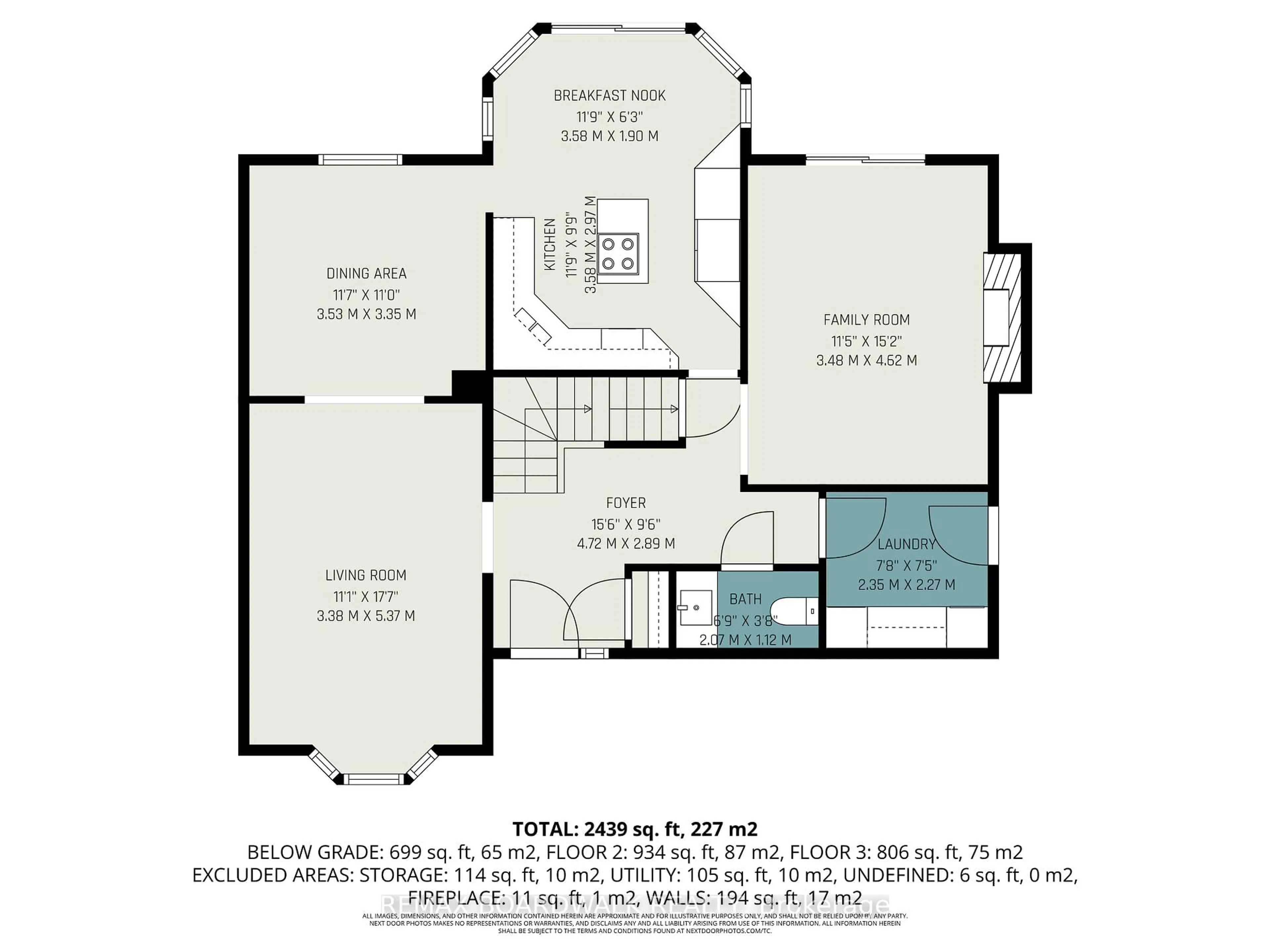 Floor plan for 1315 Prestone Dr, Ottawa Ontario K1E 2Z2