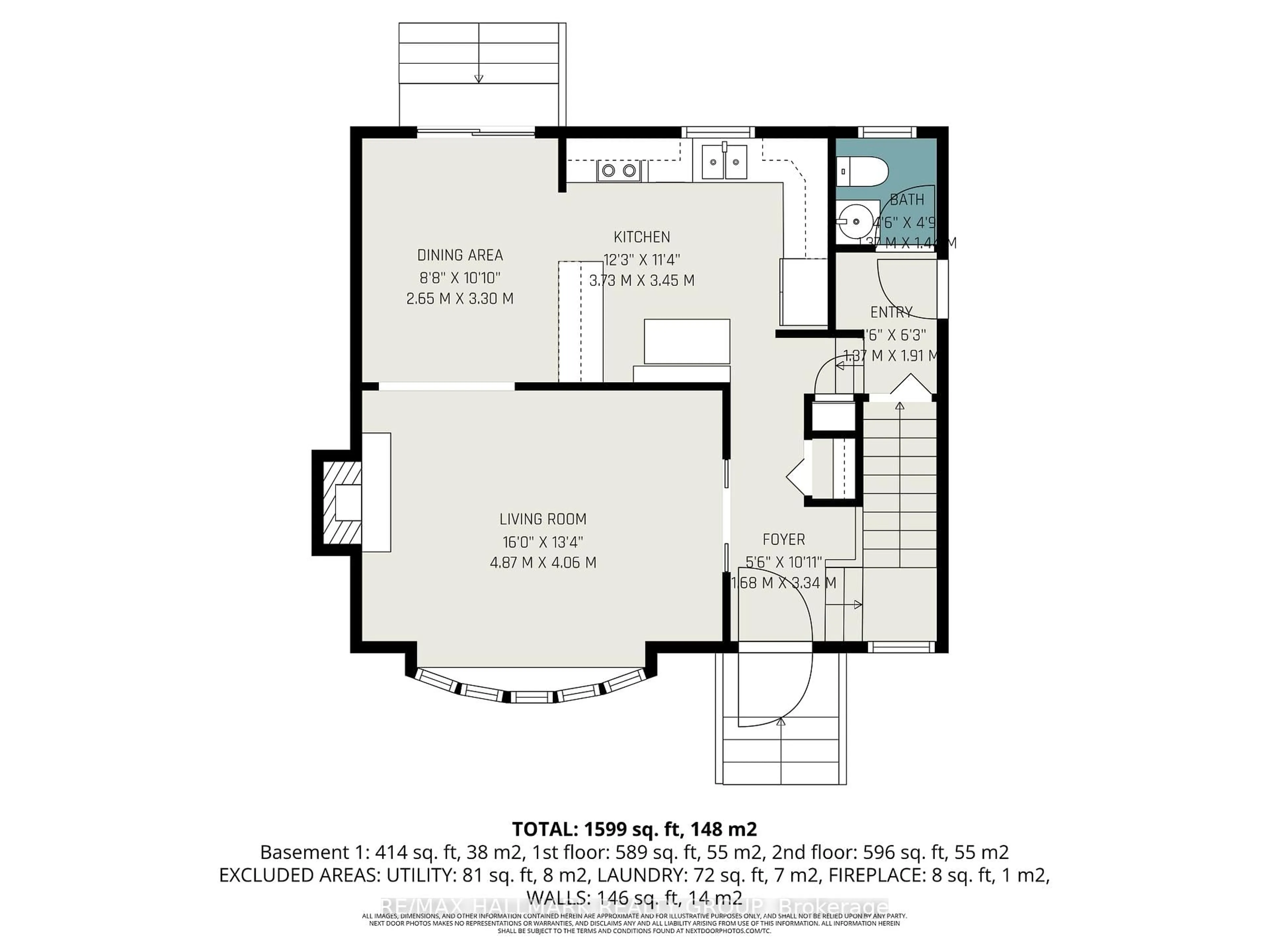 Floor plan for 232 Kennedy Lane, Orleans Ontario K1E 1G7