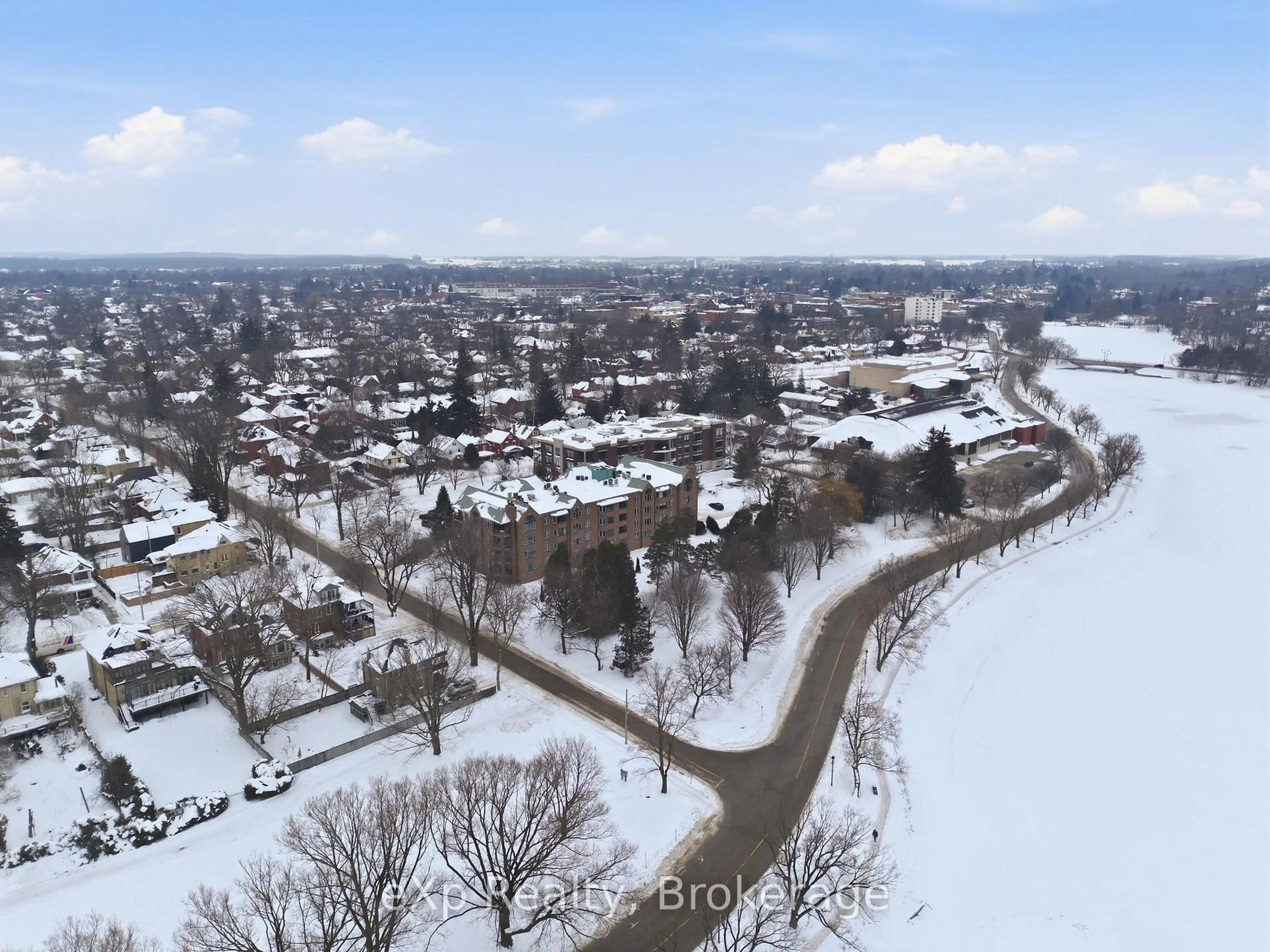 A pic from outside/outdoor area/front of a property/back of a property/a pic from drone, street for 30 Front St #206, Stratford Ontario N5A 7S3