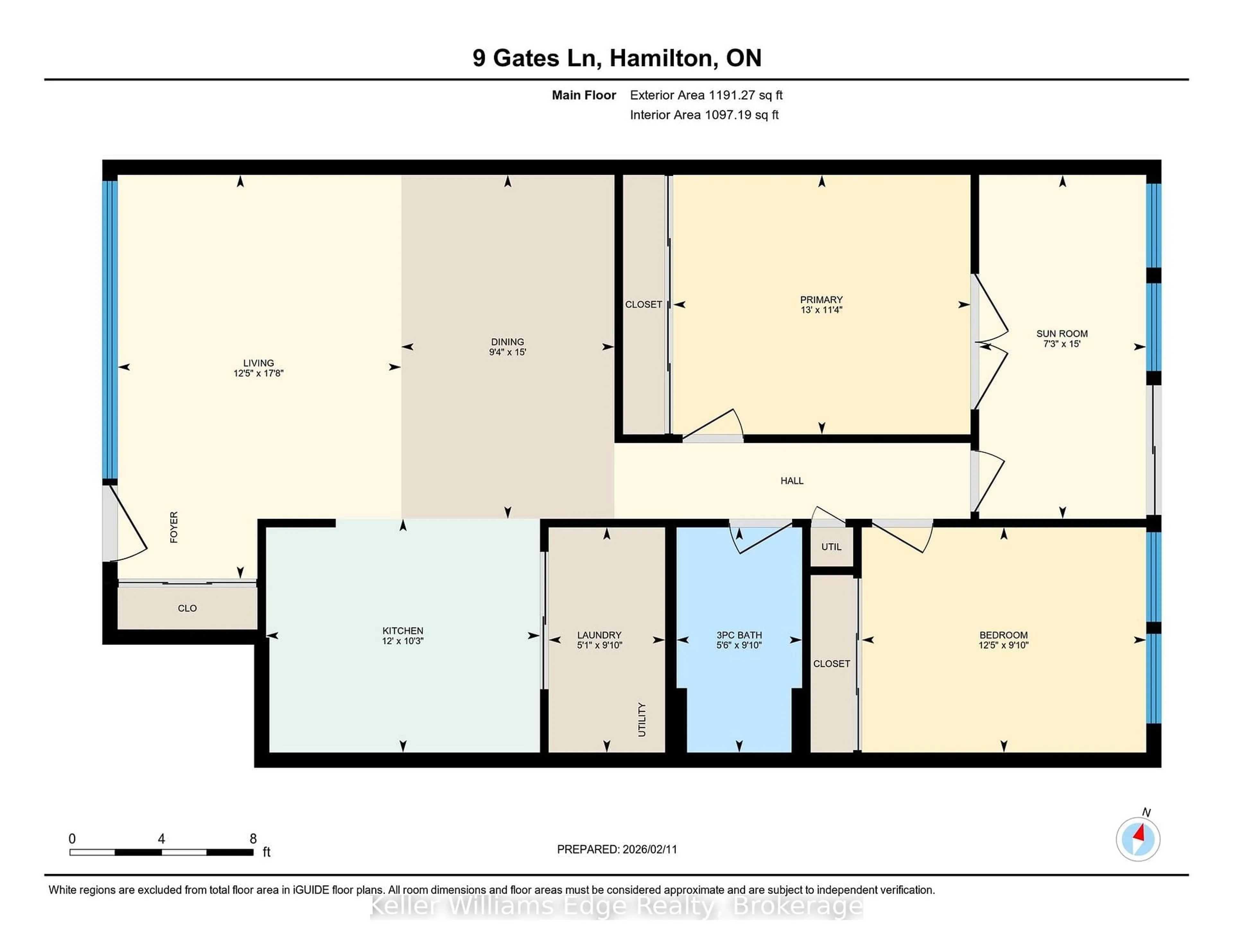 Floor plan for 9 Gates Lane, Hamilton Ontario L9B 1T8