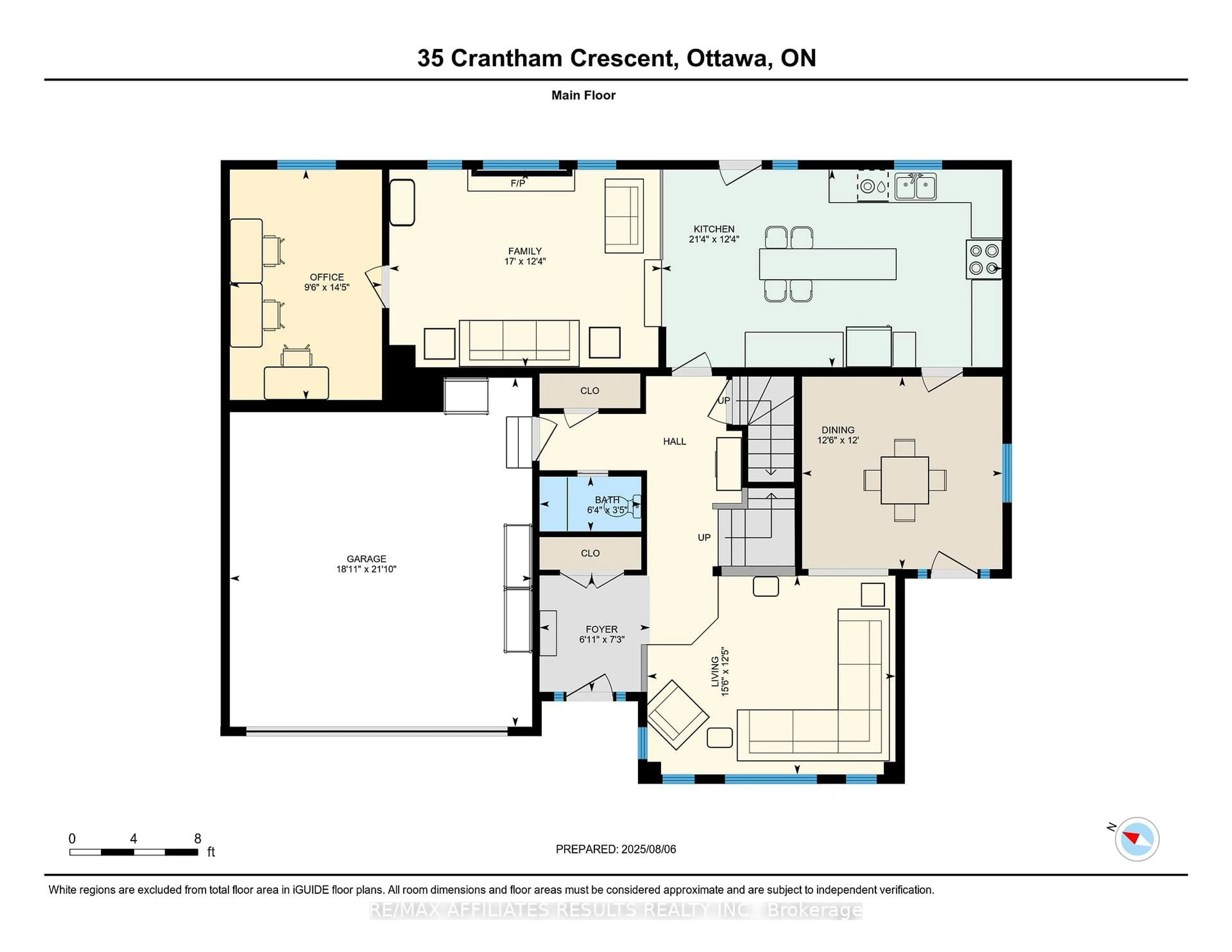 Floor plan for 35 Crantham Cres, Ottawa Ontario K2S 1R2