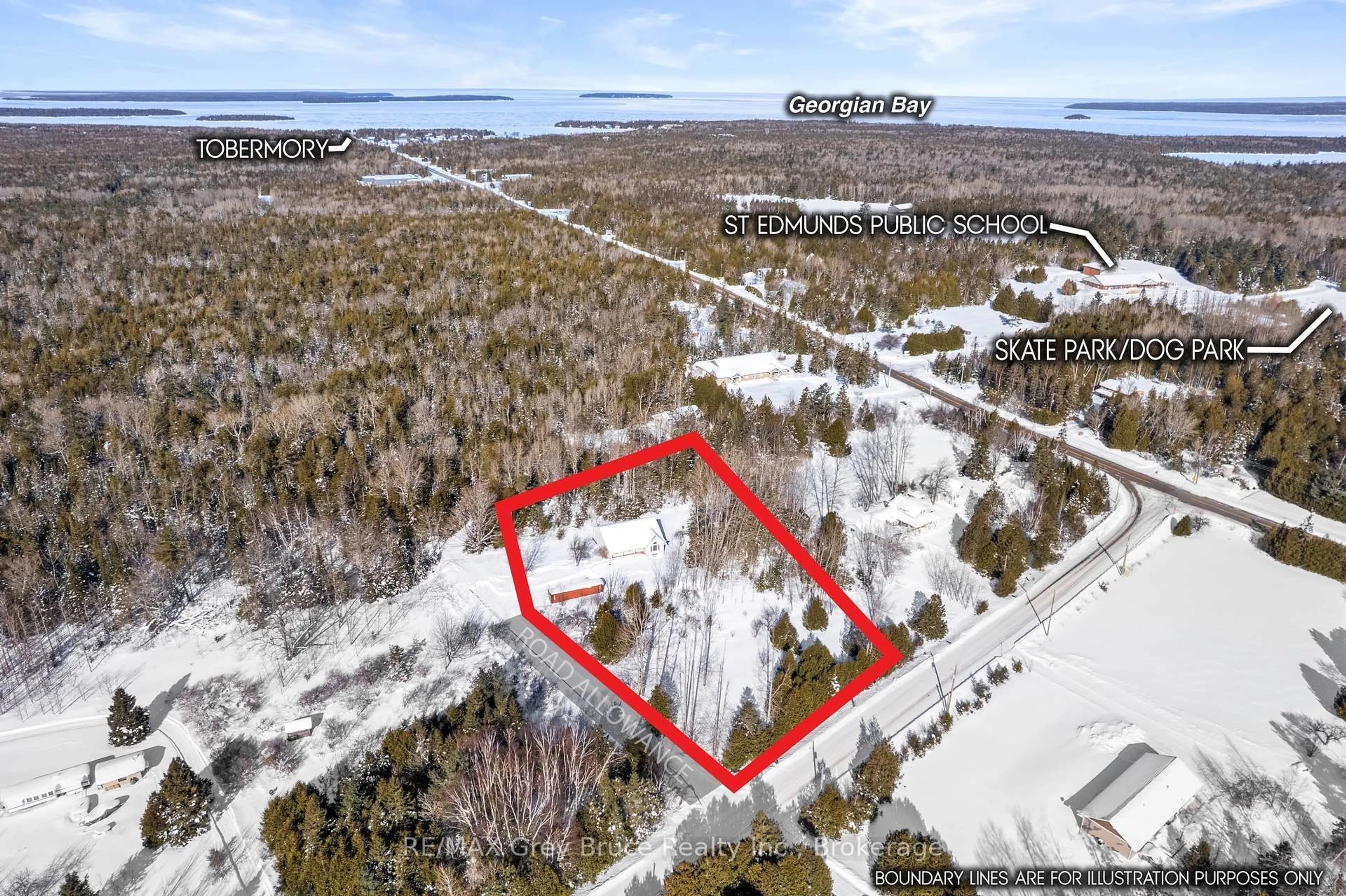 A pic from outside/outdoor area/front of a property/back of a property/a pic from drone, water/lake/river/ocean view for 20 Cape Hurd Rd, Northern Bruce Peninsula Ontario N0H 2R0