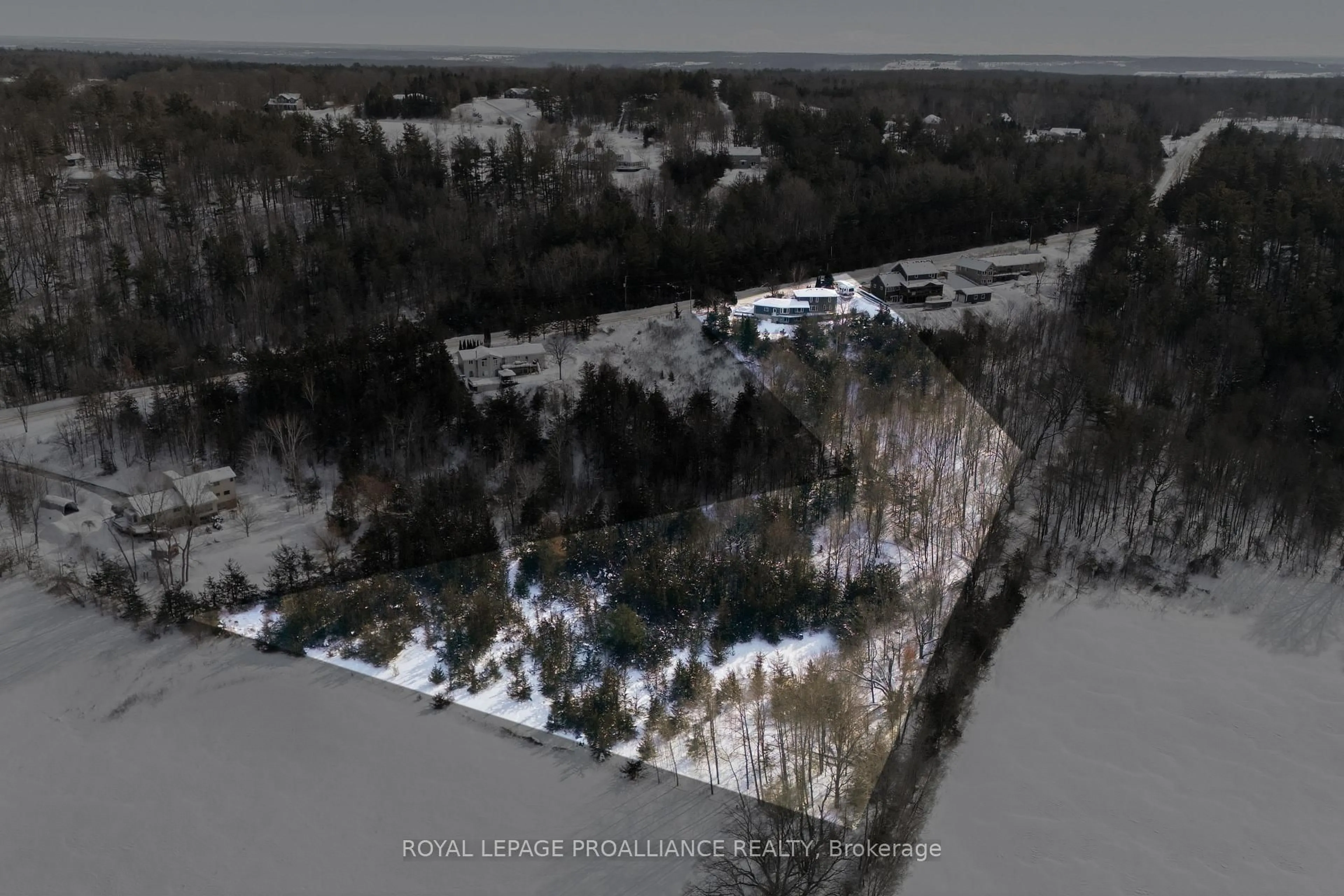 A pic from outside/outdoor area/front of a property/back of a property/a pic from drone, forest/trees view for 527 Flying Club Rd, Stirling Ontario K0K 3E0