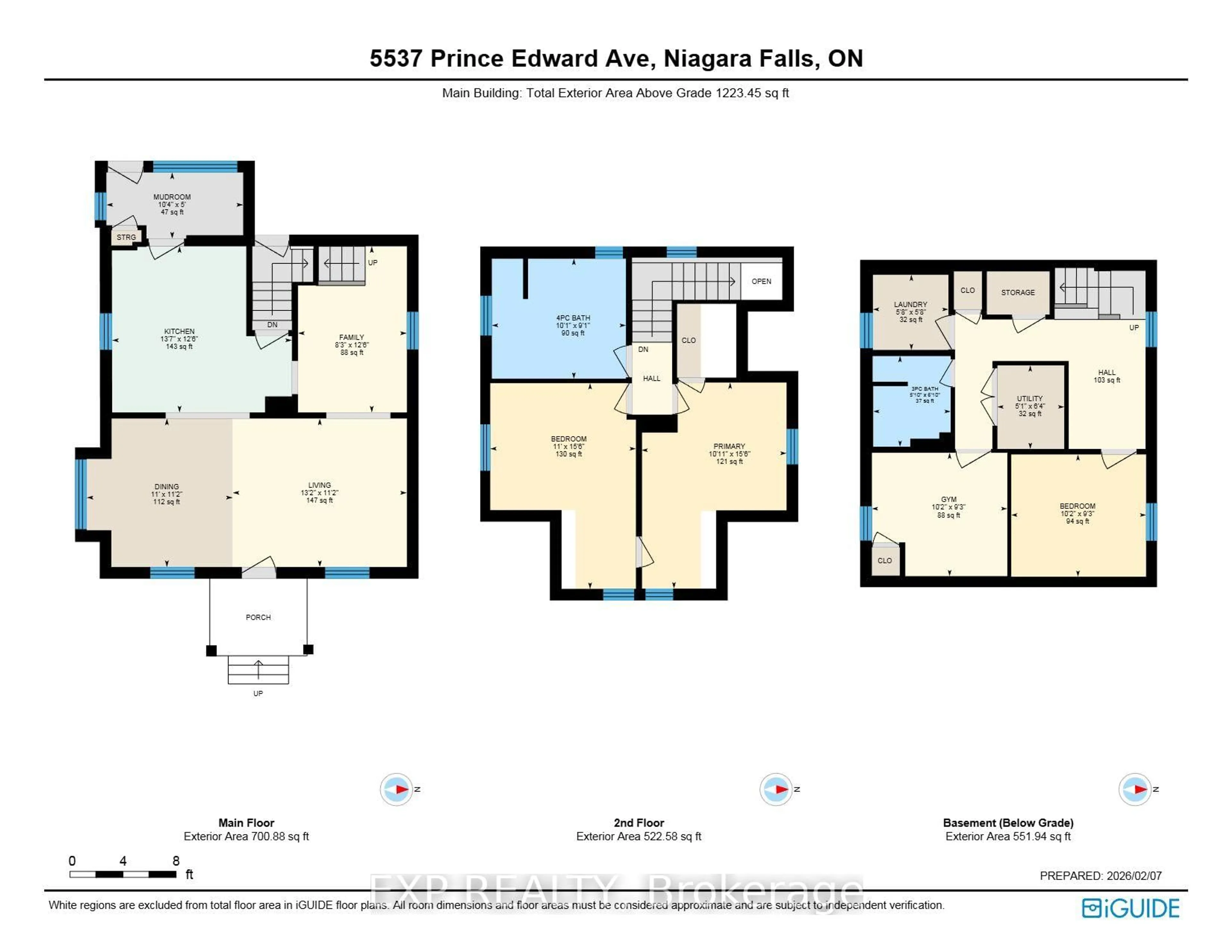 Floor plan for 5537 Prince Edward Ave, Niagara Falls Ontario L2G 5H7