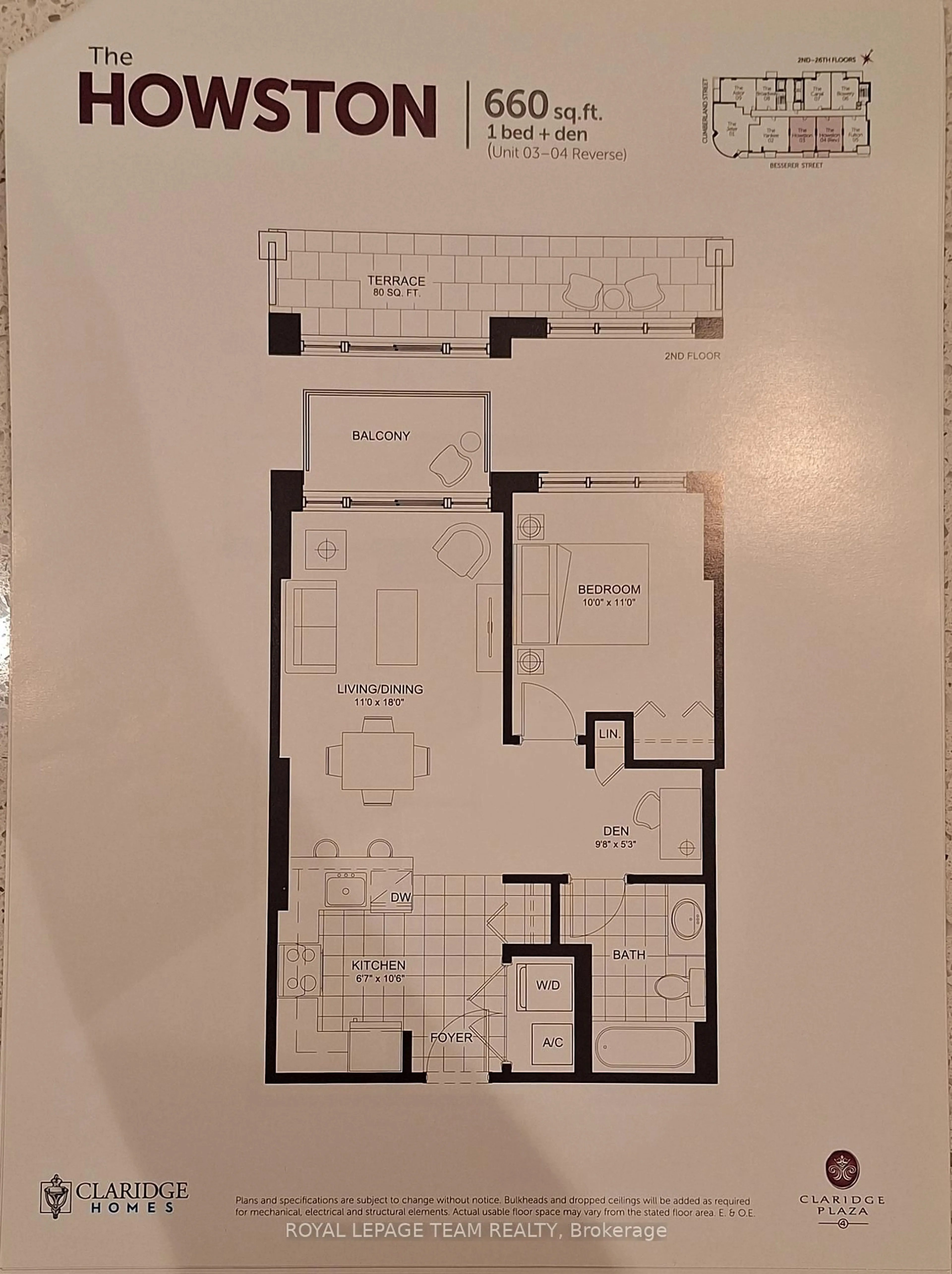 Floor plan for 242 RIDEAU St #703, Ottawa Ontario K1N 0B7