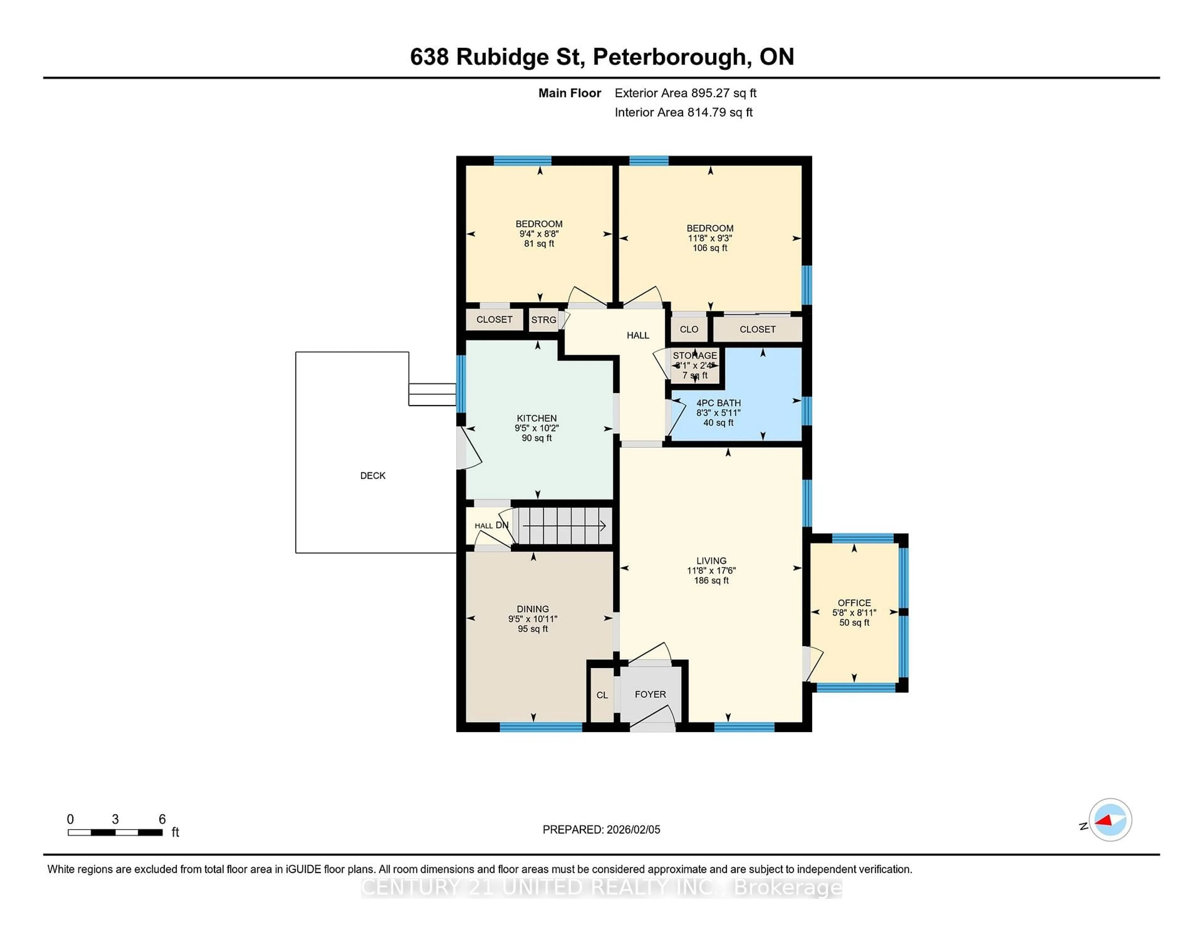 Floor plan for 638 Rubidge St, Peterborough Ontario K9H 4G1