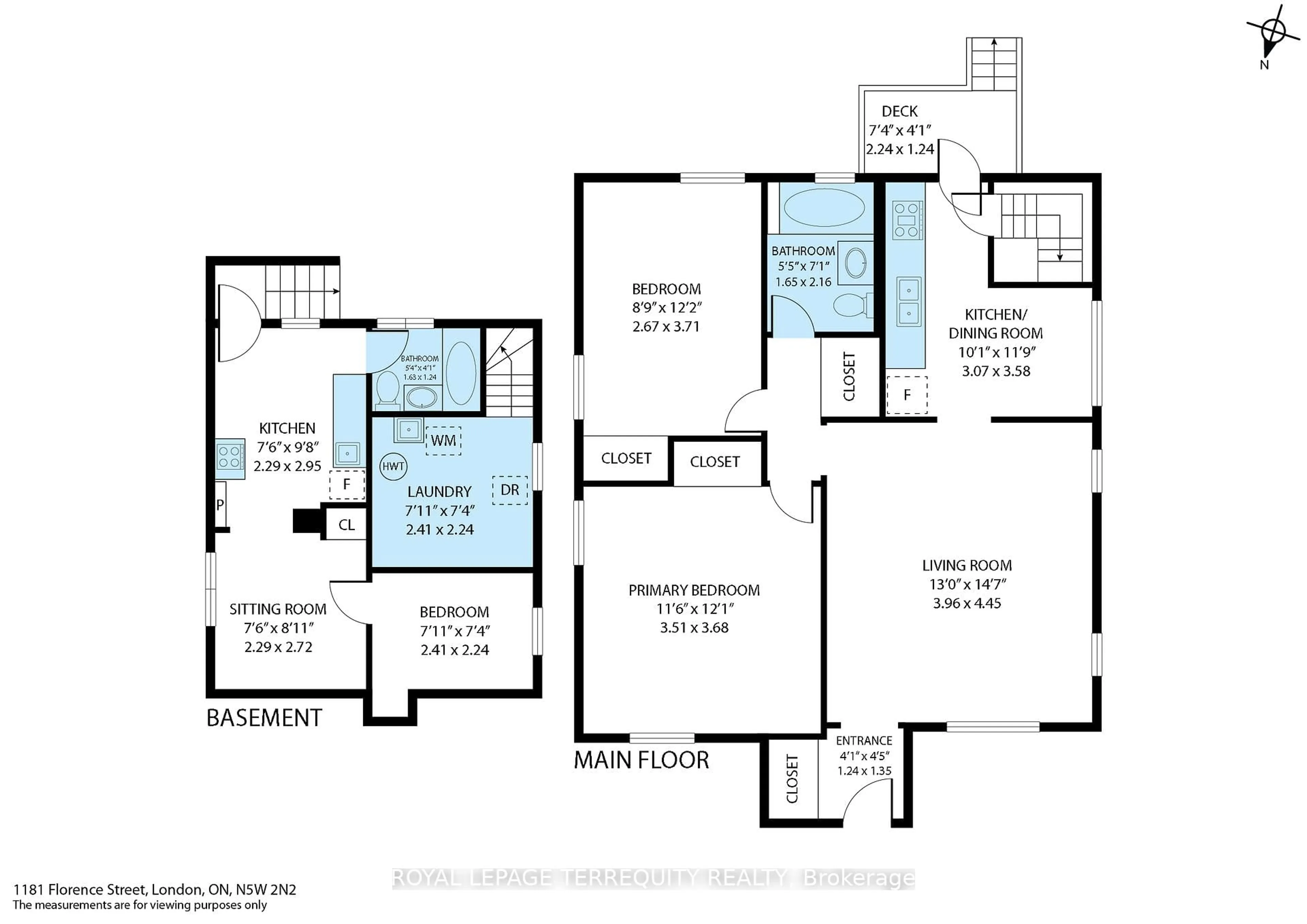 Floor plan for 1181 Florence St, London East Ontario N5W 2N2