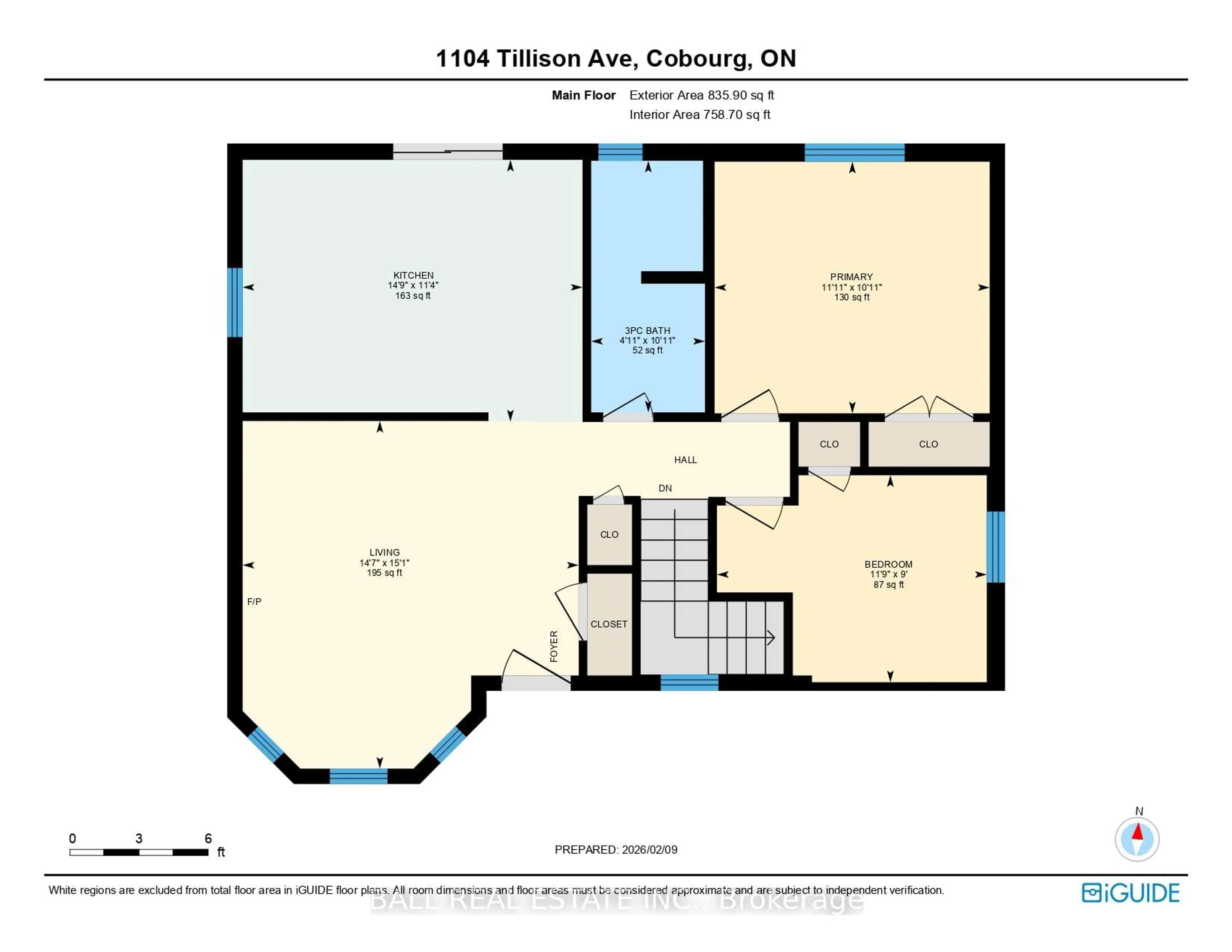 Floor plan for 1104 Tillison Ave, Cobourg Ontario K9A 5N4