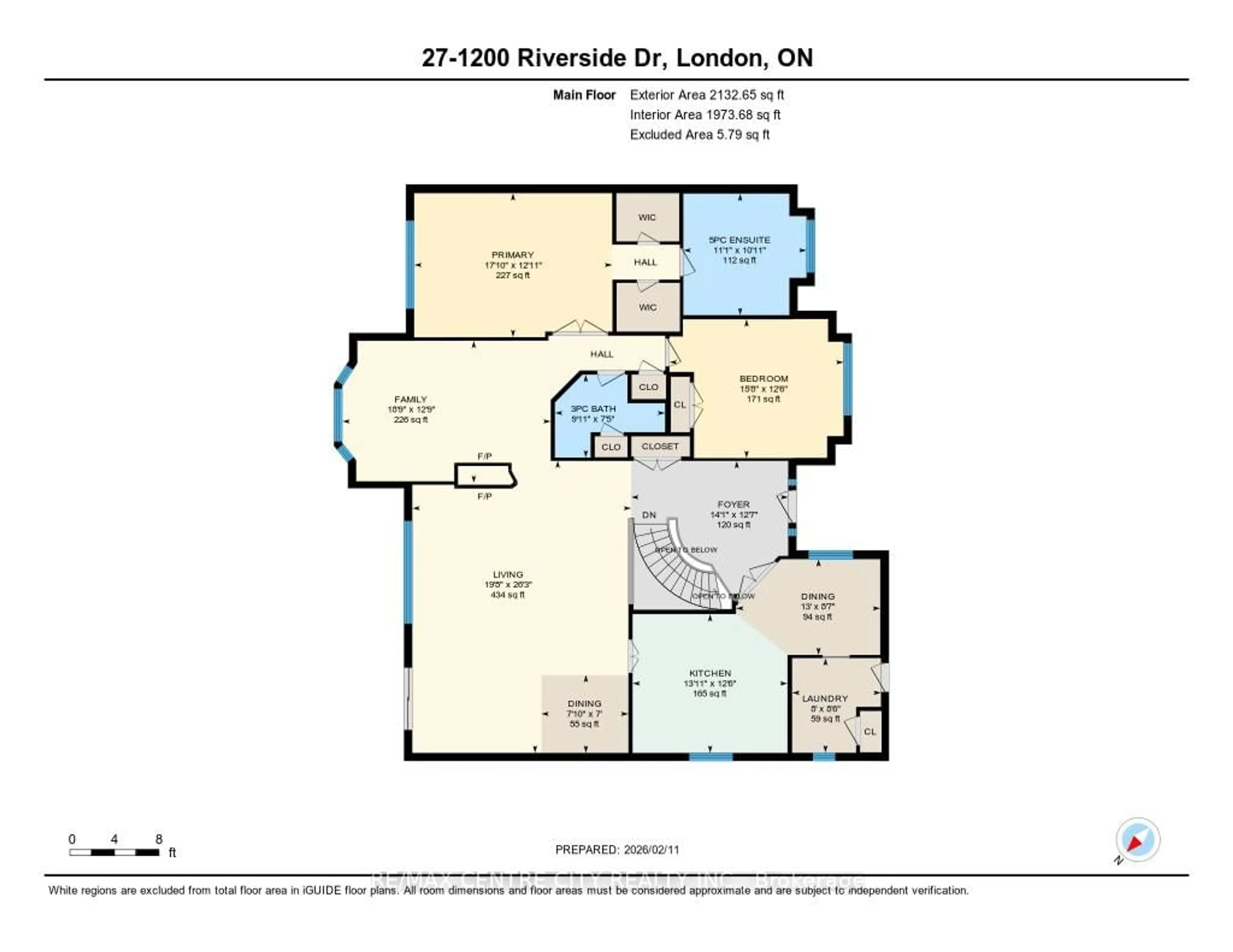 Floor plan for 1200 Riverside Dr #27, London North Ontario N6H 5C6