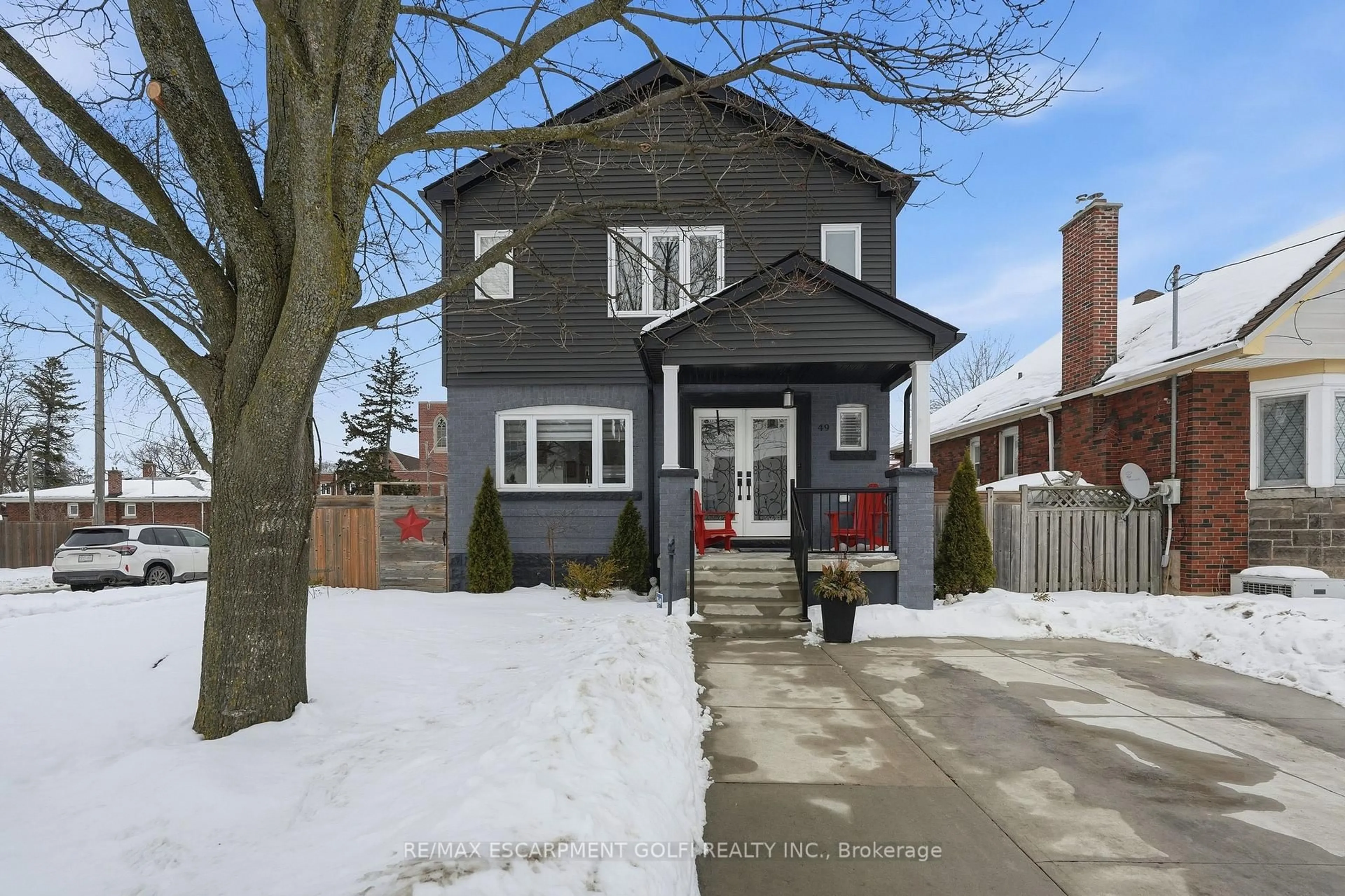 Home with brick exterior material, street for 49 Brucedale Ave, Hamilton Ontario L9A 1N2