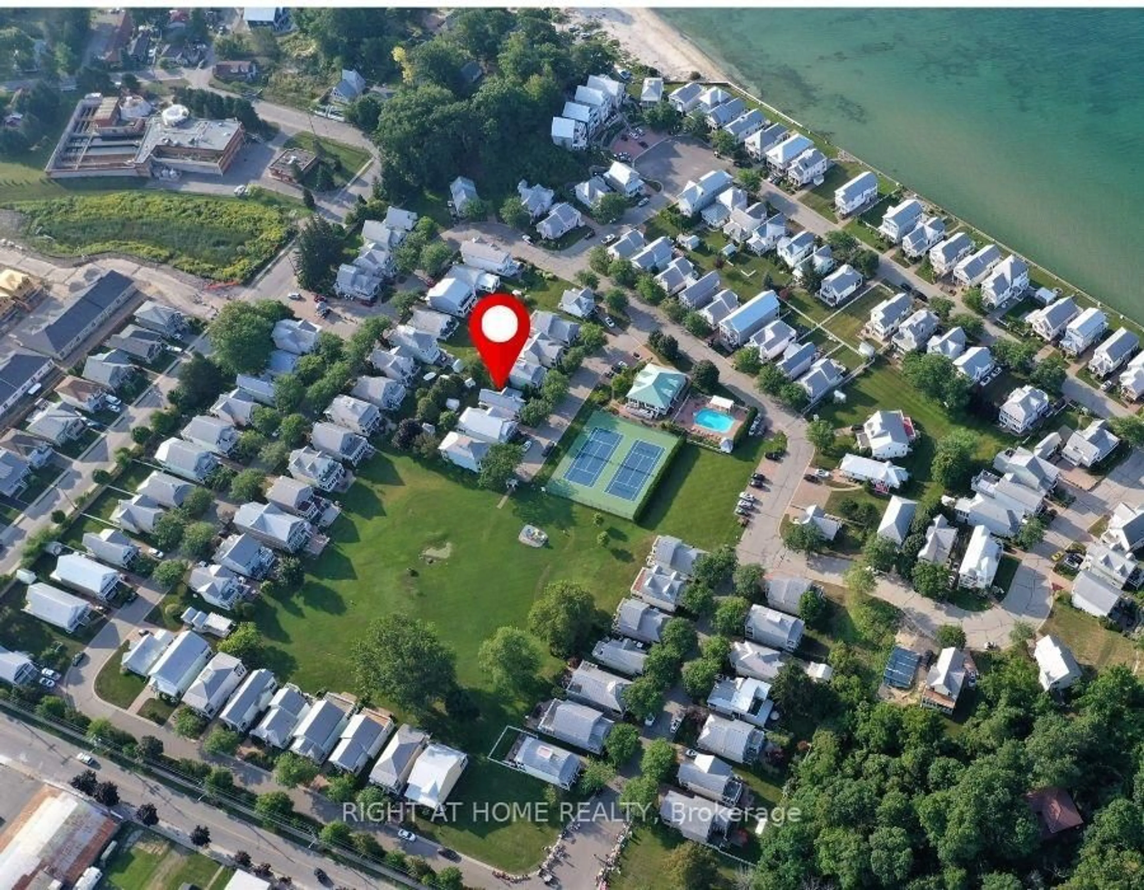 A pic from outside/outdoor area/front of a property/back of a property/a pic from drone, water/lake/river/ocean view for 10 Lighthouse Pt, Fort Erie Ontario L0S 1B0