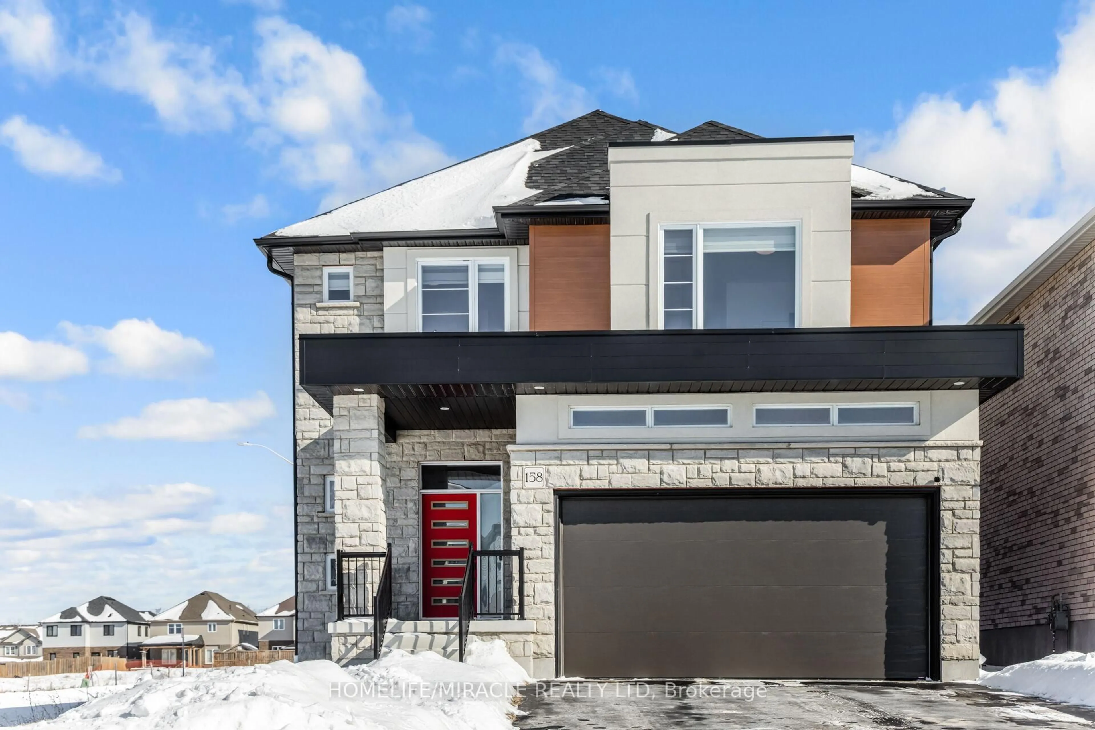 Home with brick exterior material, street for 158 Savannah Ridge Dr, Brant Ontario N3L 0L5