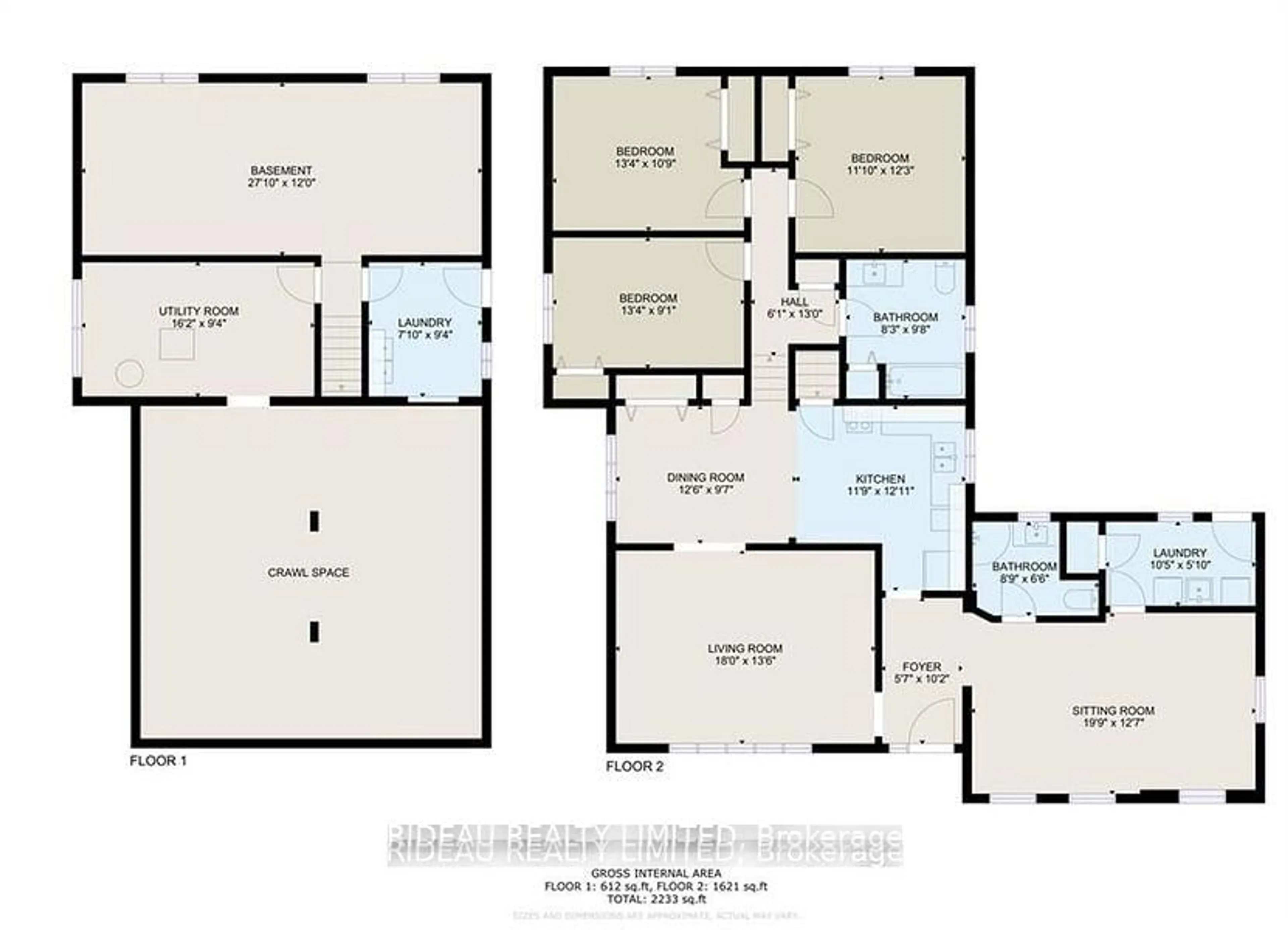 Floor plan for 109 Perth St, Rideau Lakes Ontario K0G 1E0