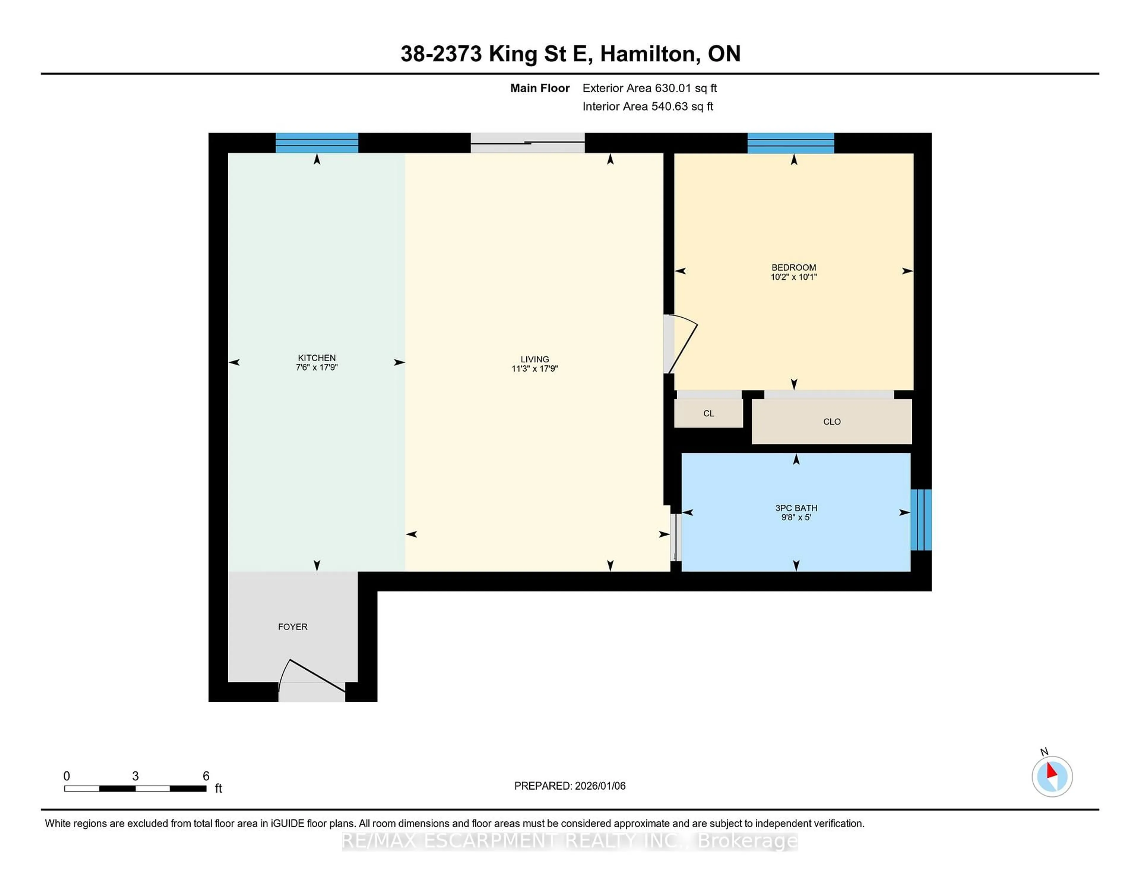 Floor plan for 2373 King St #36, Hamilton Ontario L8K 1X9