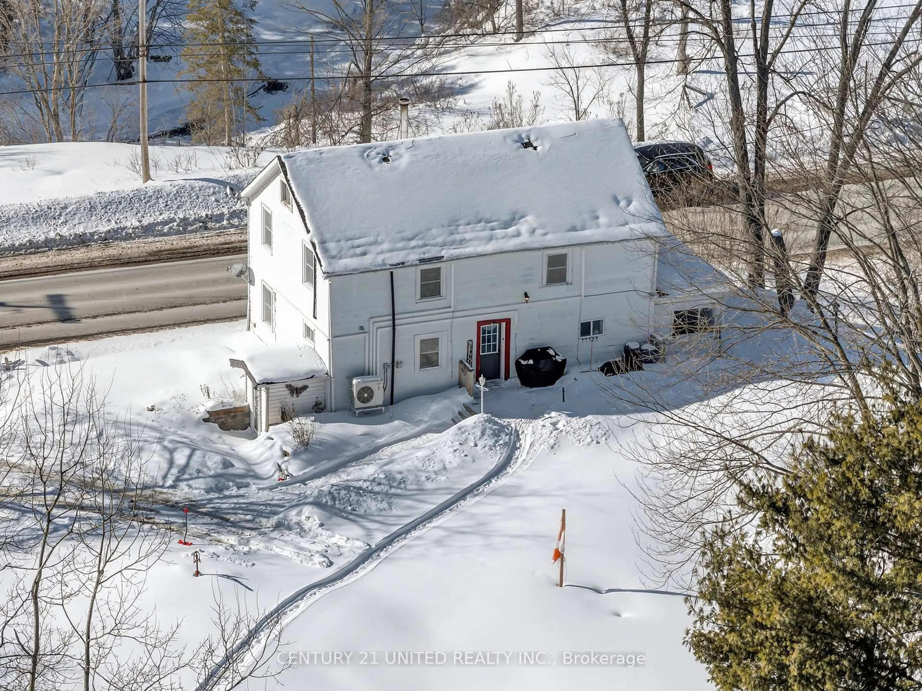 A pic from outside/outdoor area/front of a property/back of a property/a pic from drone, street for 17224 Highway 62, Madoc Ontario K0K 1Y0