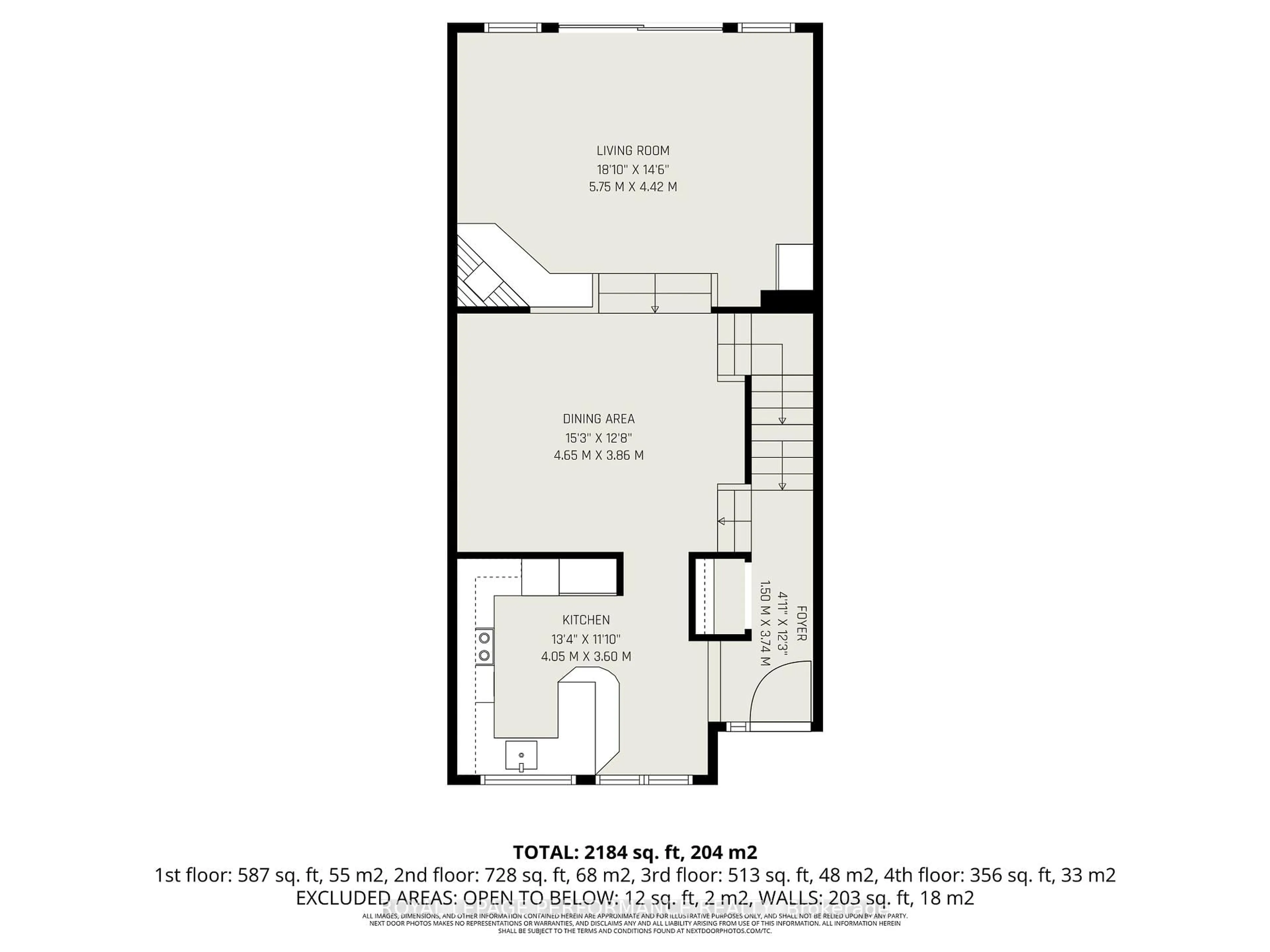 Floor plan for 157 Russell Ave, Ottawa Ontario K1N 7X3