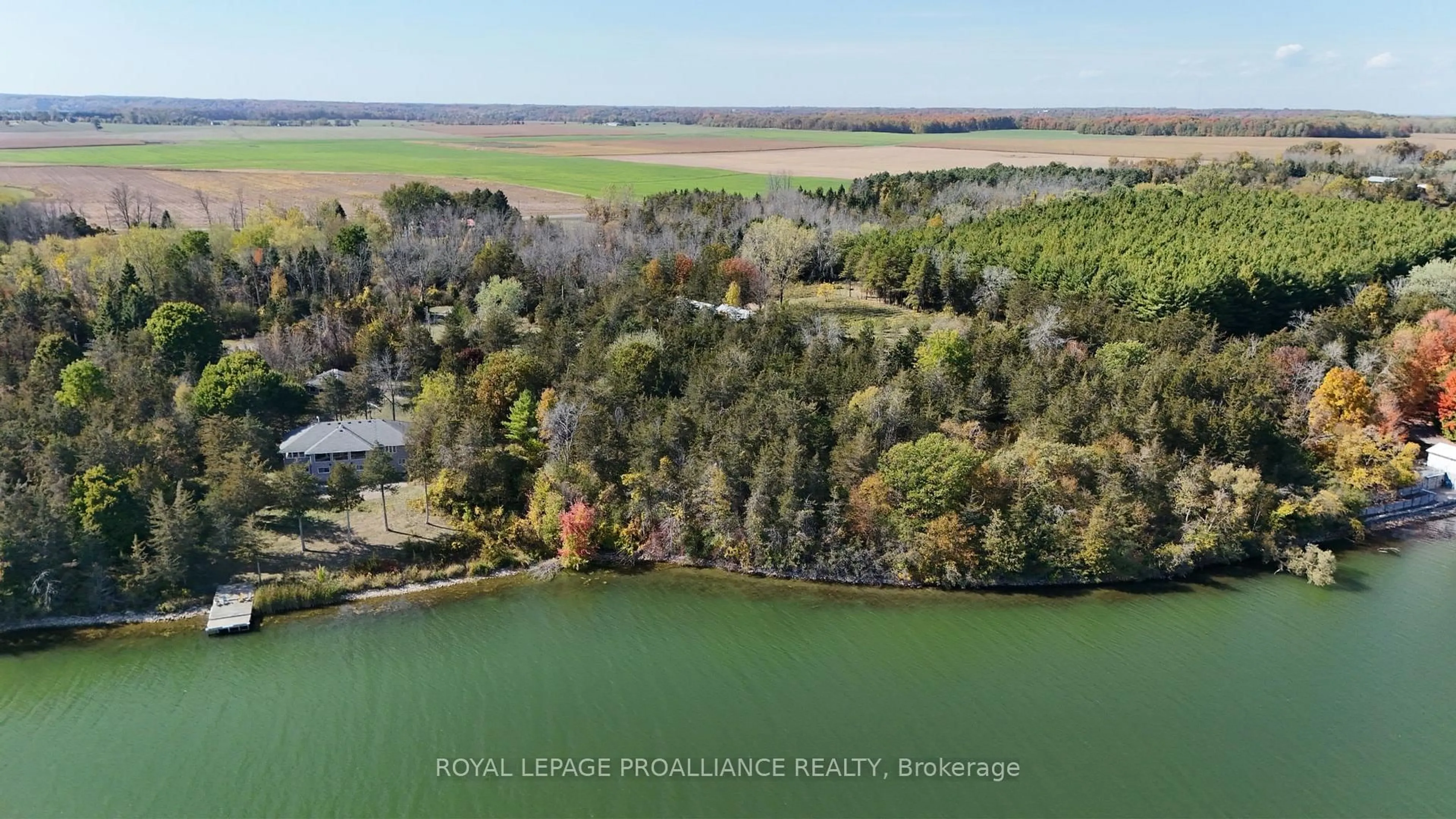 A pic from outside/outdoor area/front of a property/back of a property/a pic from drone, water/lake/river/ocean view for 4563 County 9 Rd, Napanee Ontario K7R 3K8