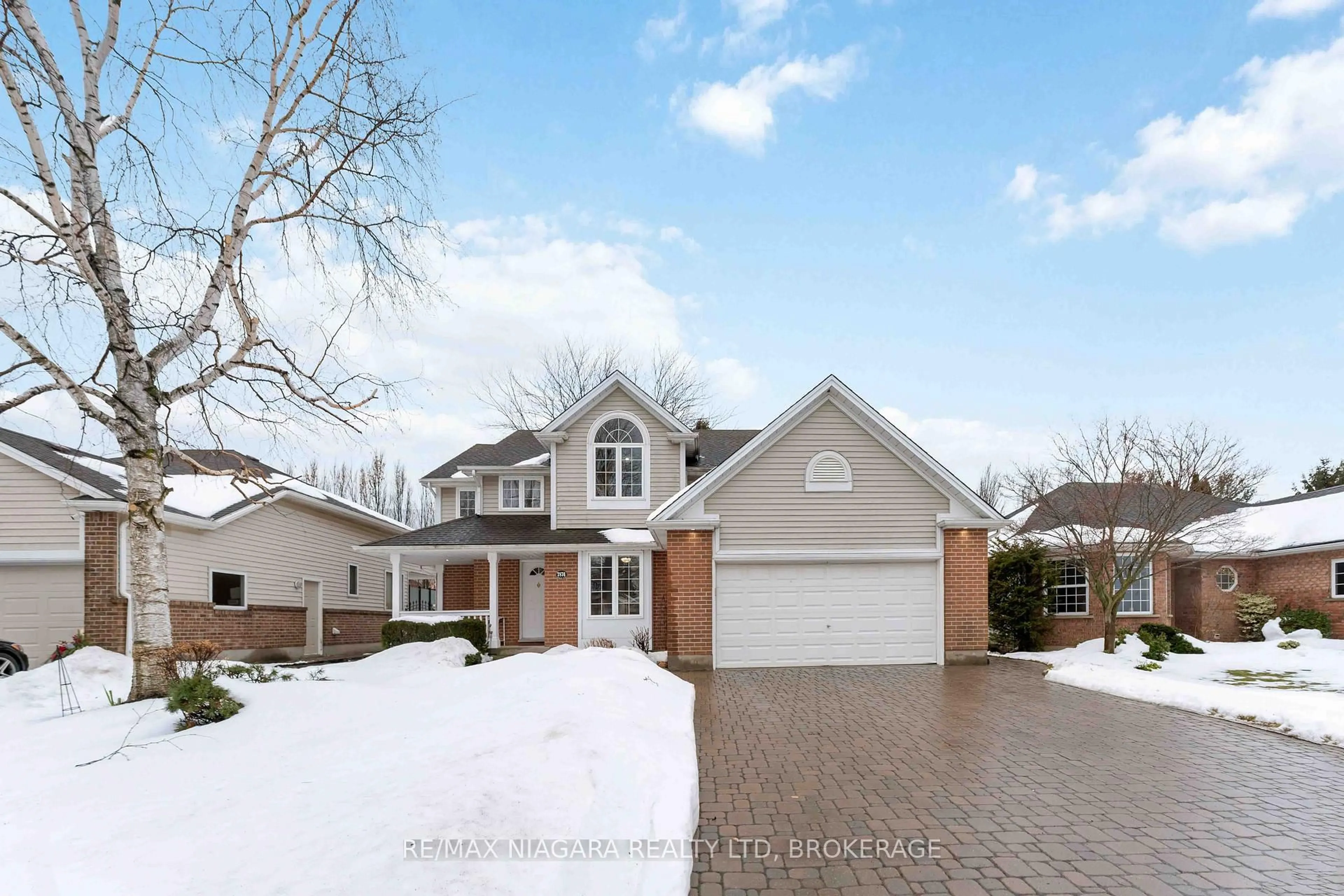 Home with brick exterior material, street for 7874 Bishop Ave, Niagara Falls Ontario L2H 3C6