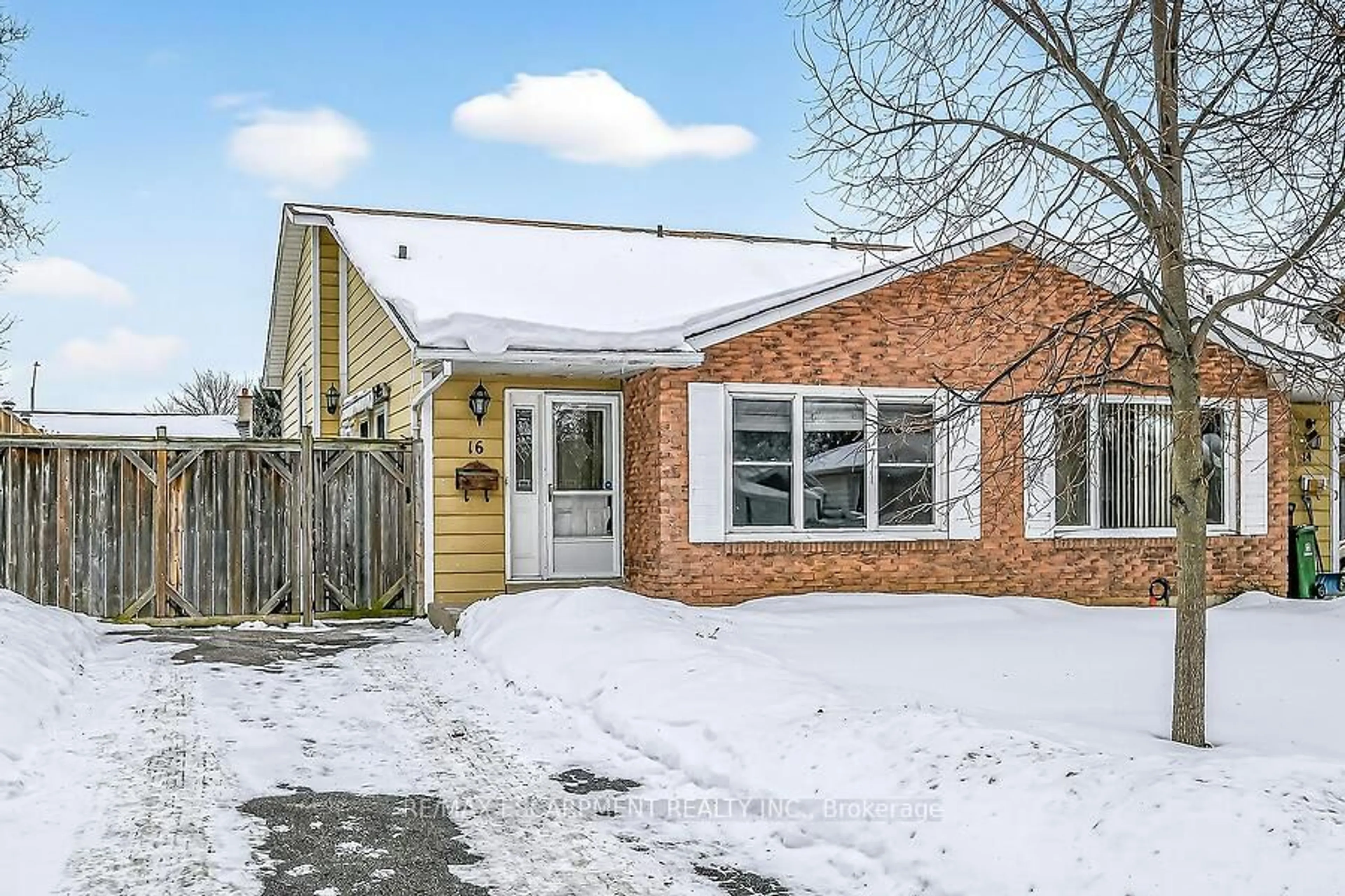 Home with brick exterior material, street for 16 Golden Orchard Dr, Hamilton Ontario L9C 6J5