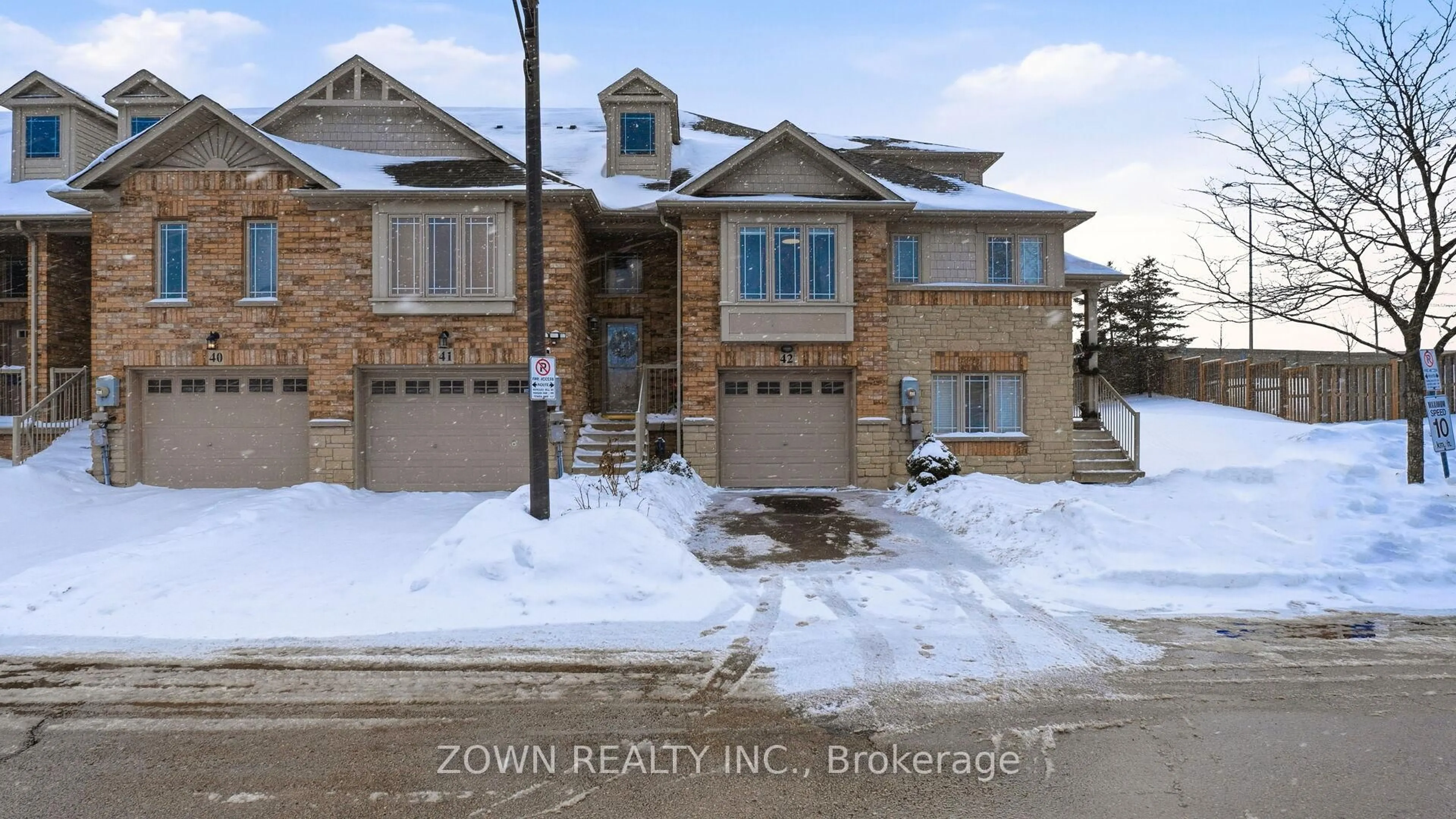 Home with brick exterior material, street for 242 UPPER MOUNT ALBION Rd #42, Hamilton Ontario L8J 0B1