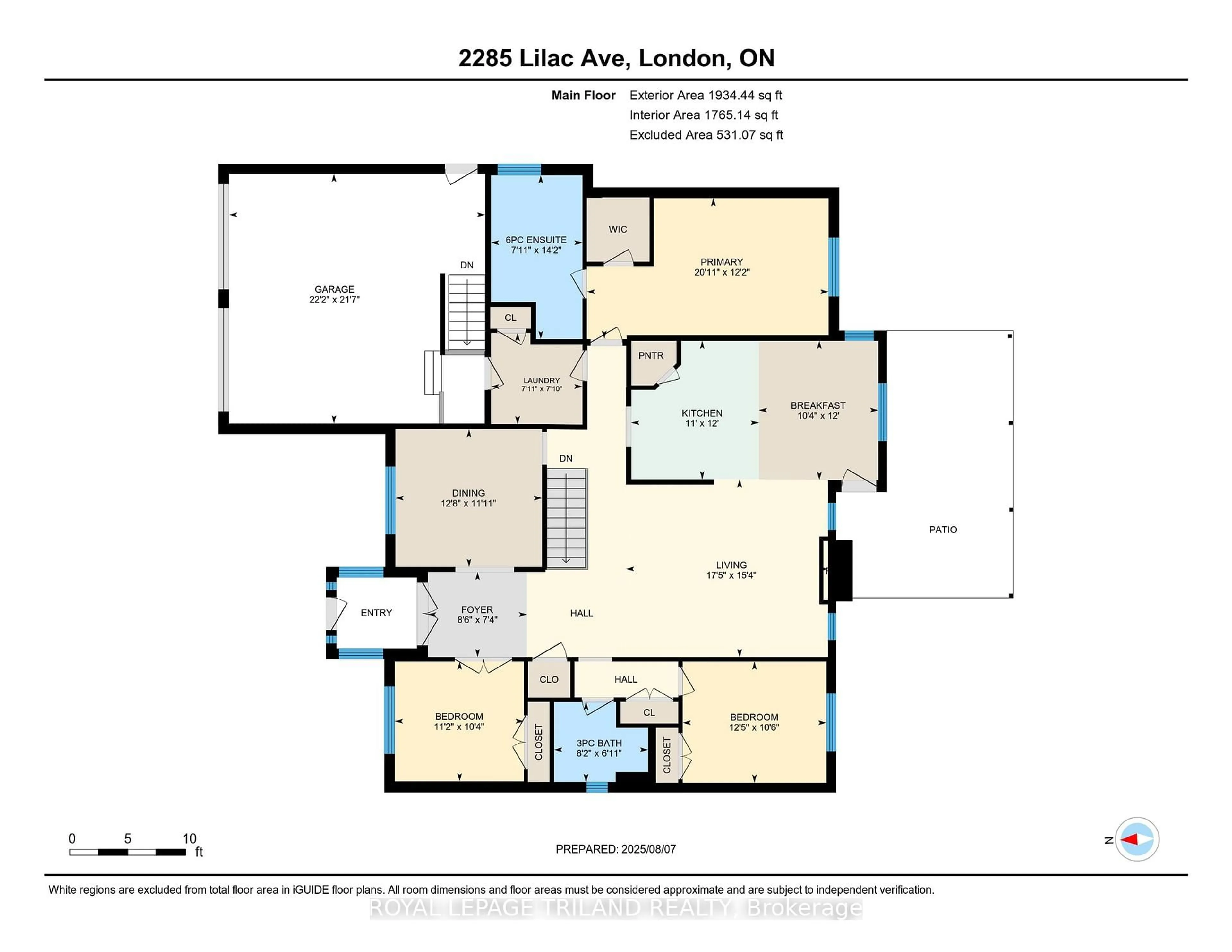 Floor plan for 2285 Lilac Ave, London South Ontario N6K 5E1