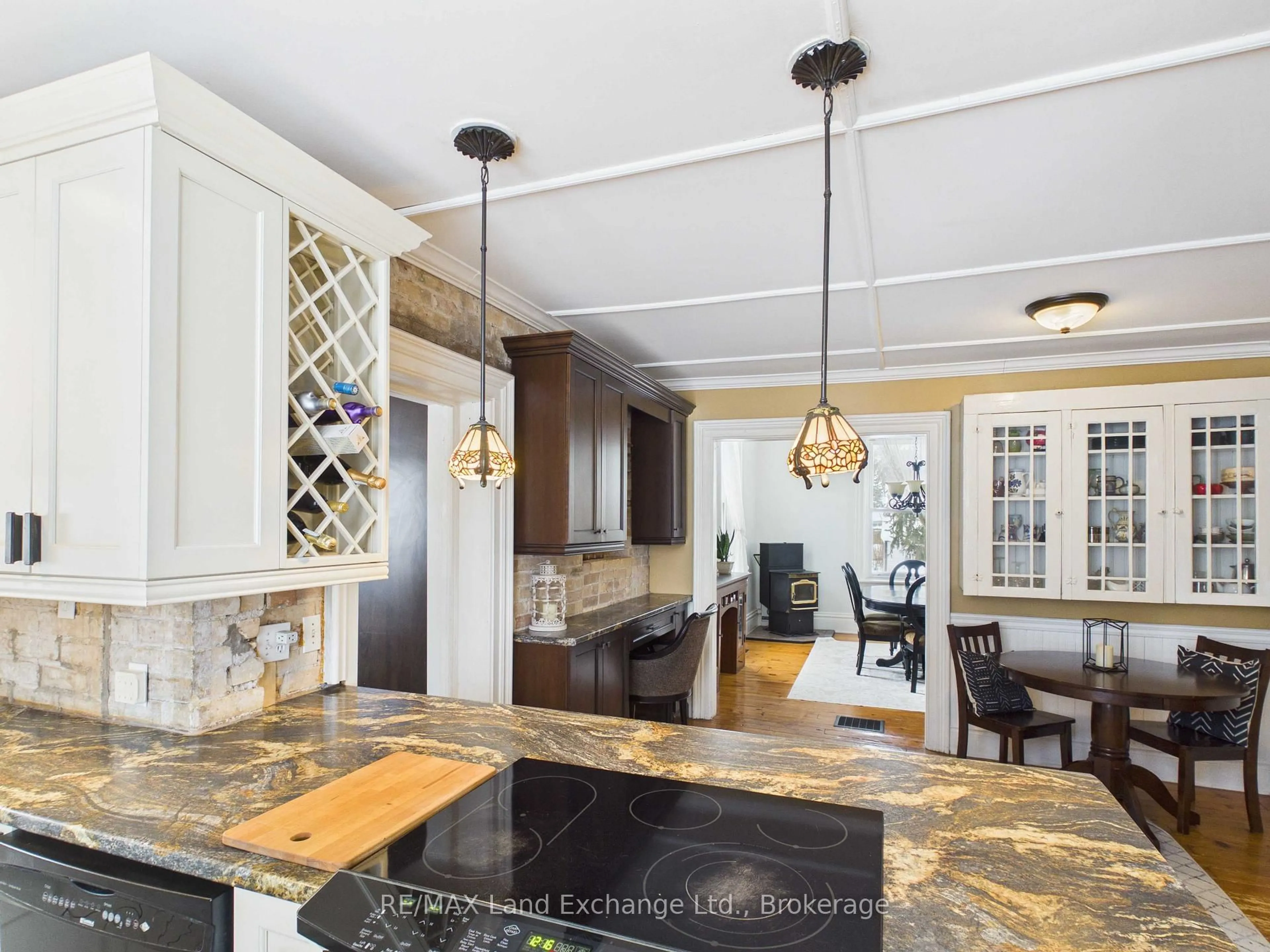 Open concept kitchen, ceramic/tile floor for 20 Queen St, Huron-Kinloss Ontario N0G 2R0