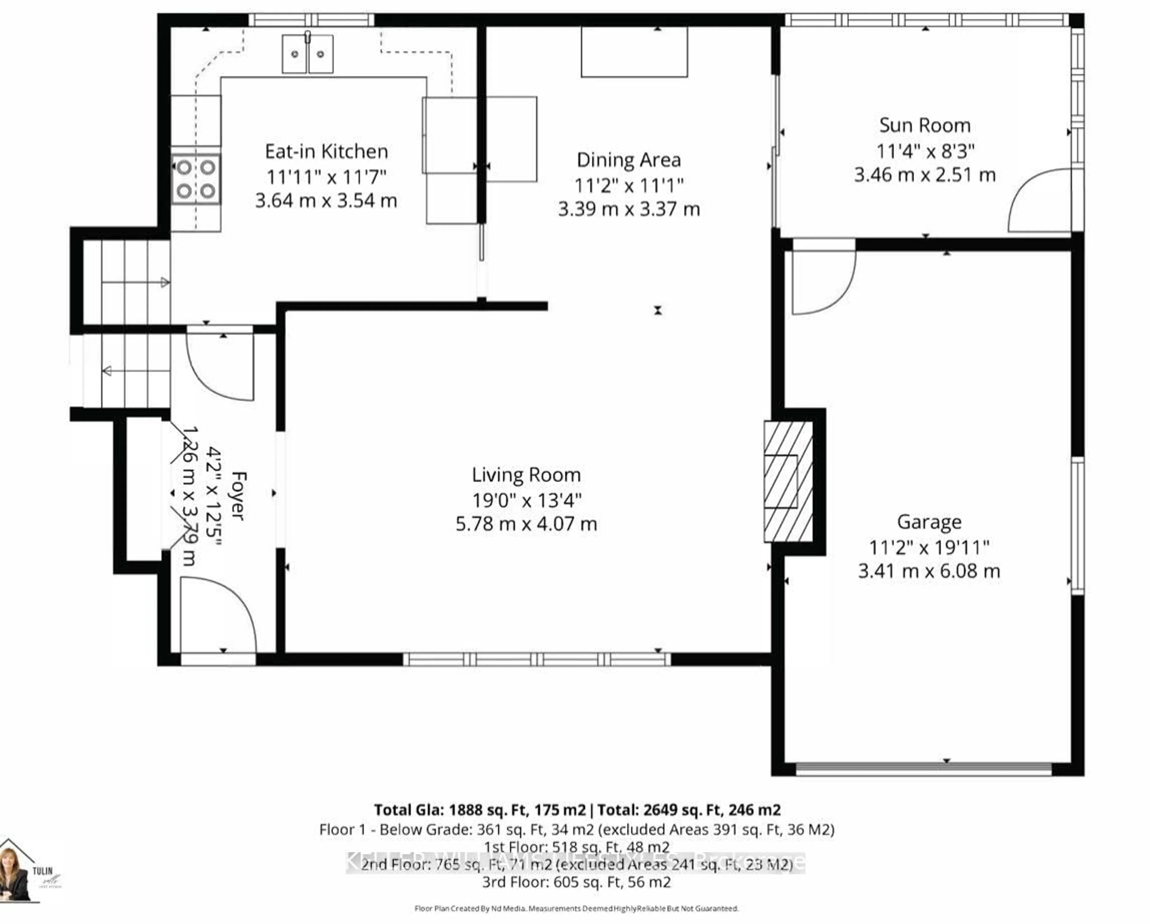 Floor plan for 824 Manchester Rd, London North Ontario N6H 4J6