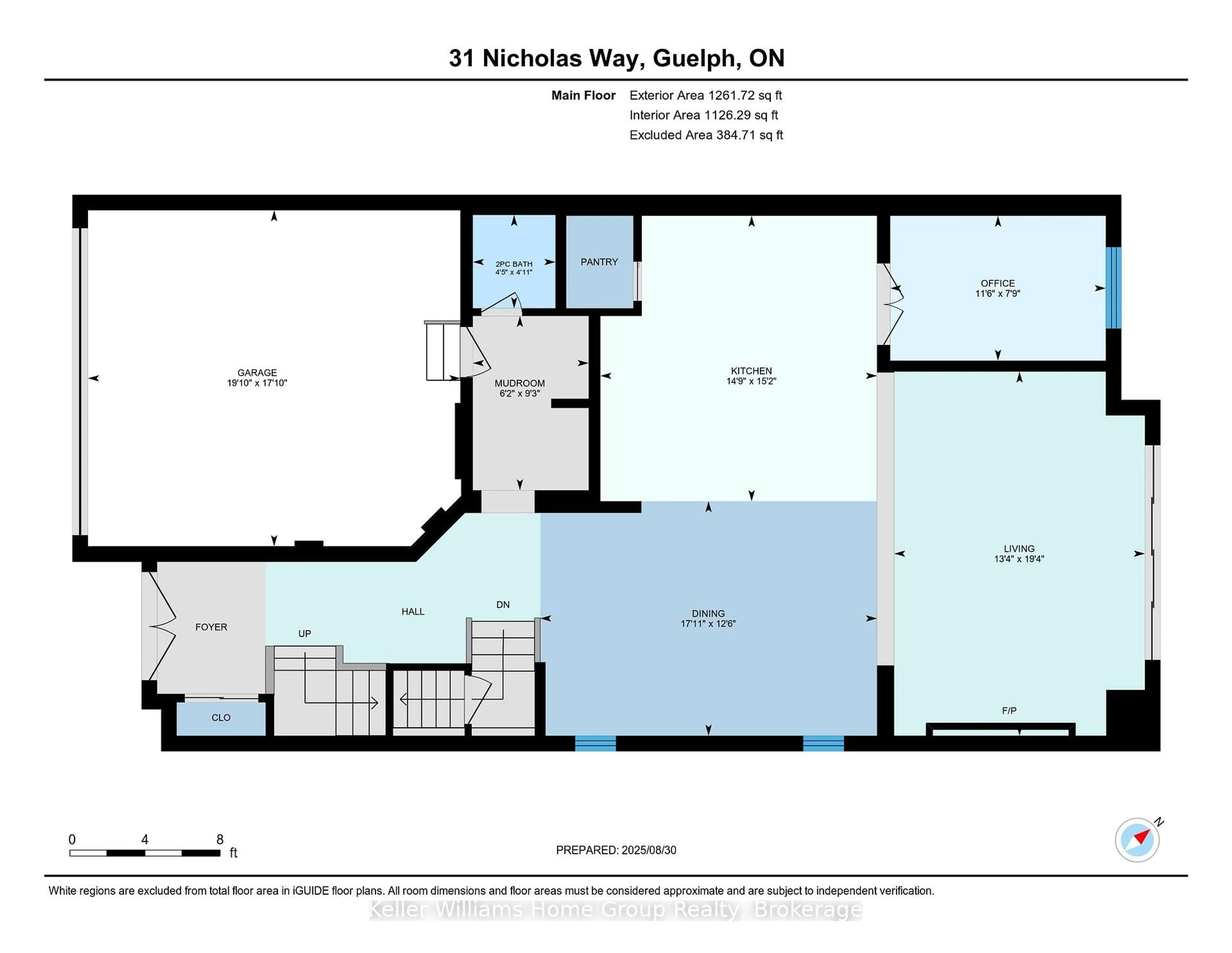 Floor plan for 31 Nicholas Way Way, Guelph Ontario N1E 0T1