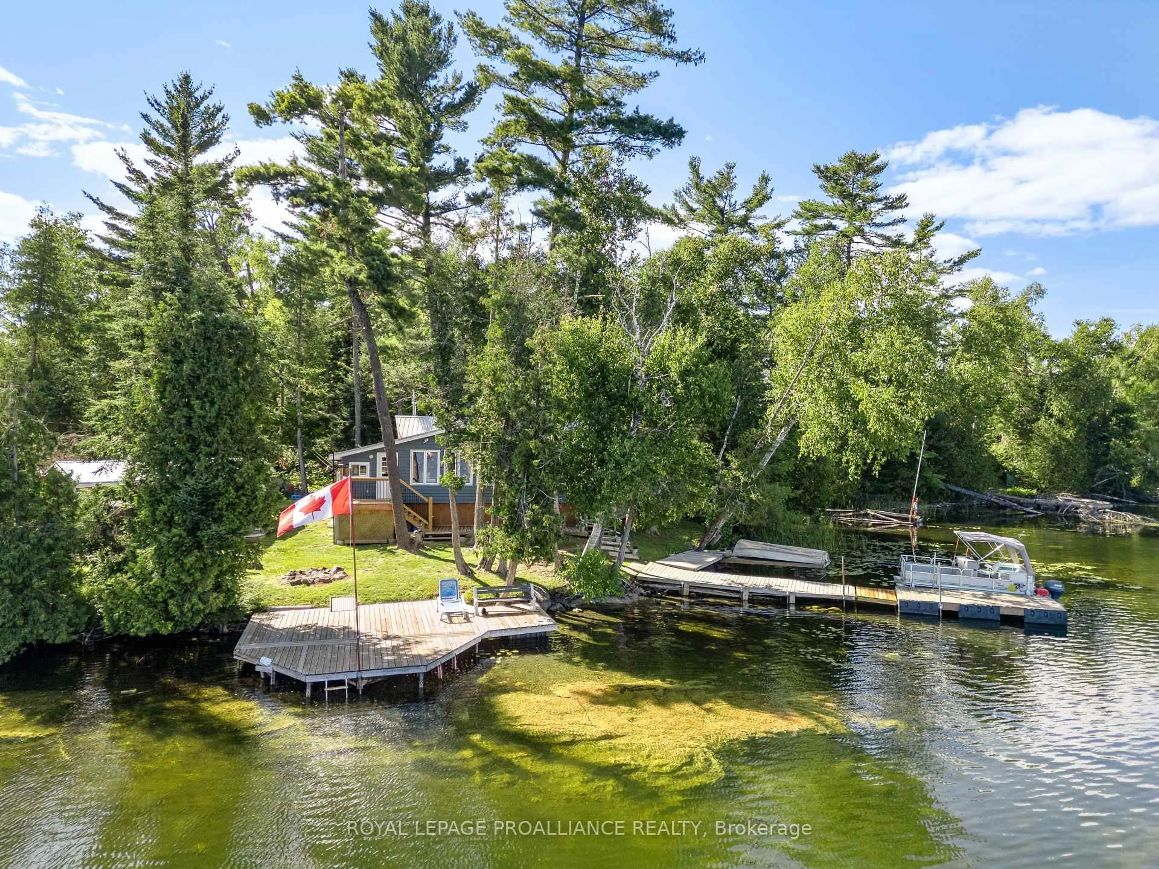 A pic from outside/outdoor area/front of a property/back of a property/a pic from drone, water/lake/river/ocean view for 5 Water - Gunter Lake, Hastings Ontario K0L 1W0