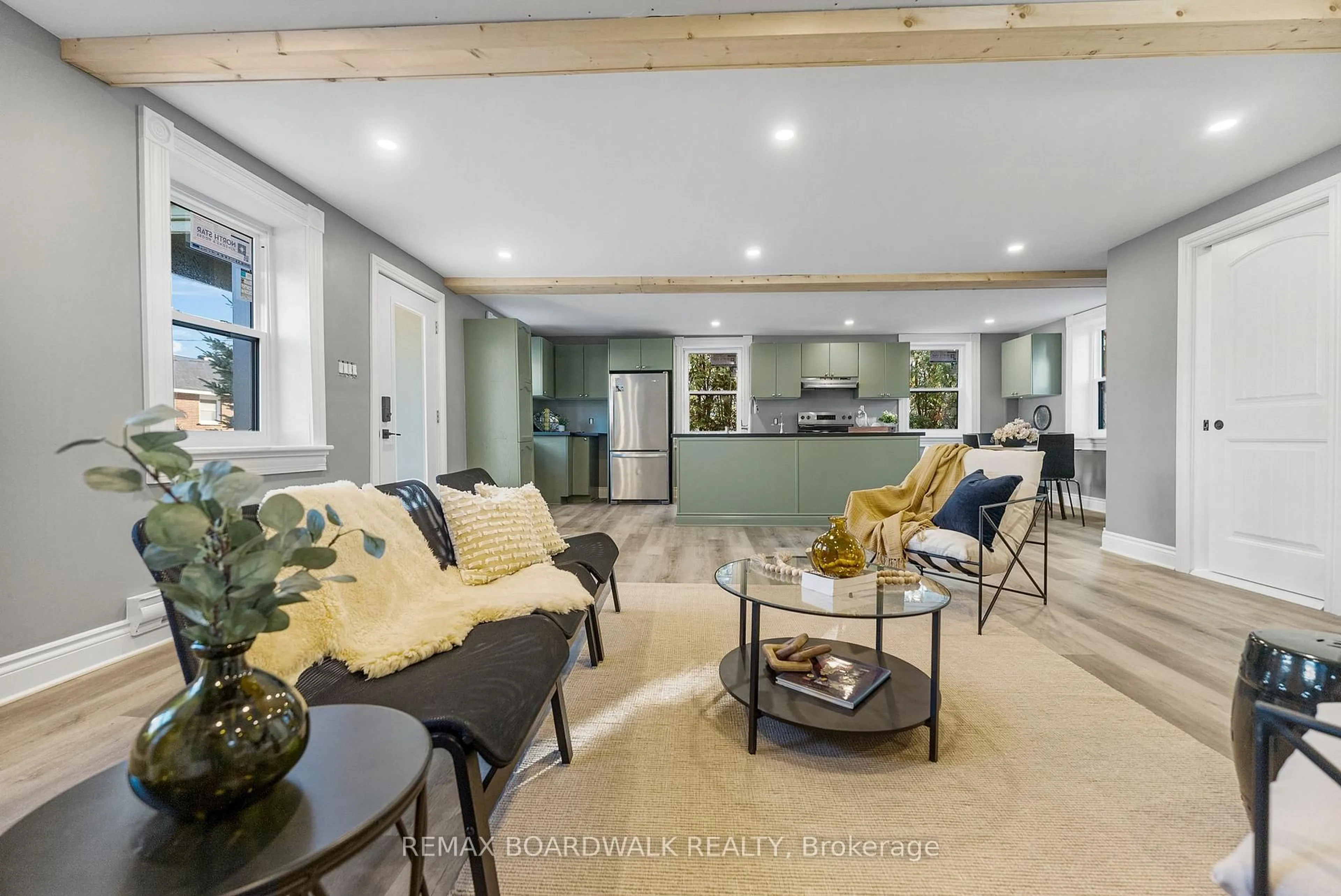 Open concept kitchen, ceramic/tile floor for 1523 Ventnor Rd, Edwardsburgh/Cardinal Ontario K0E 1X0