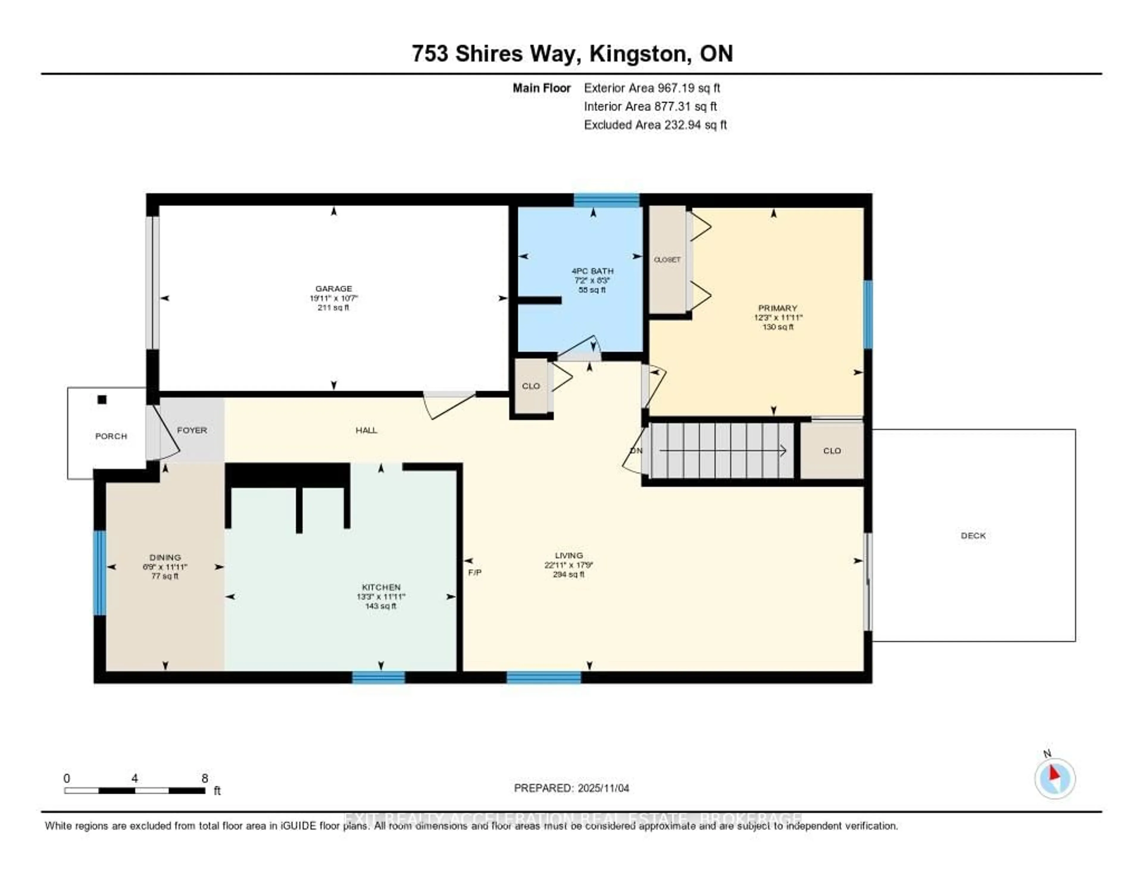 Floor plan for 753 Shire's Way, Kingston Ontario K7M 8X9