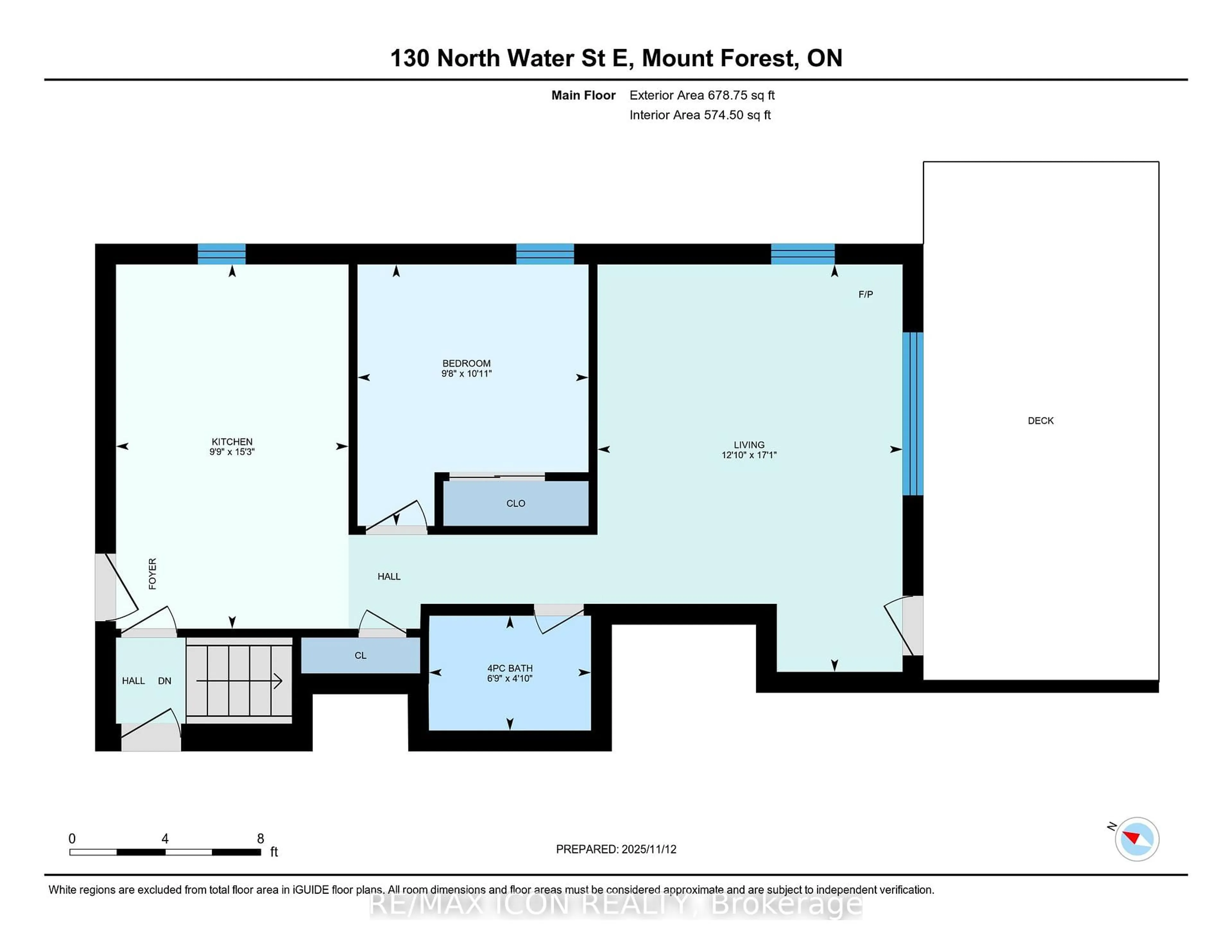 Floor plan for 130 North Water St, Wellington North Ontario N0G 2L3