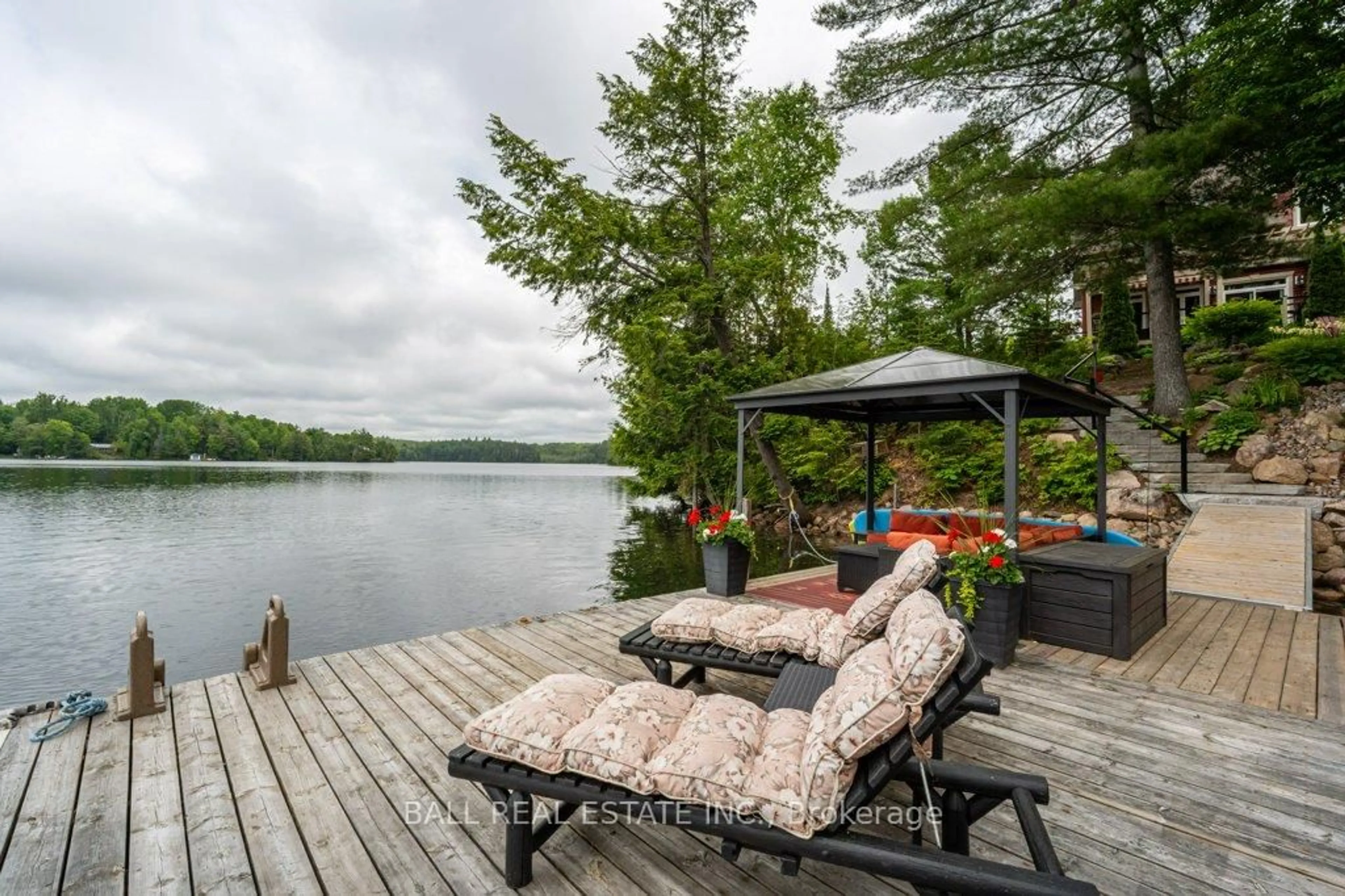 Patio, water/lake/river/ocean view for 32 Shadowood Lane, North Kawartha Ontario K0L 1A0