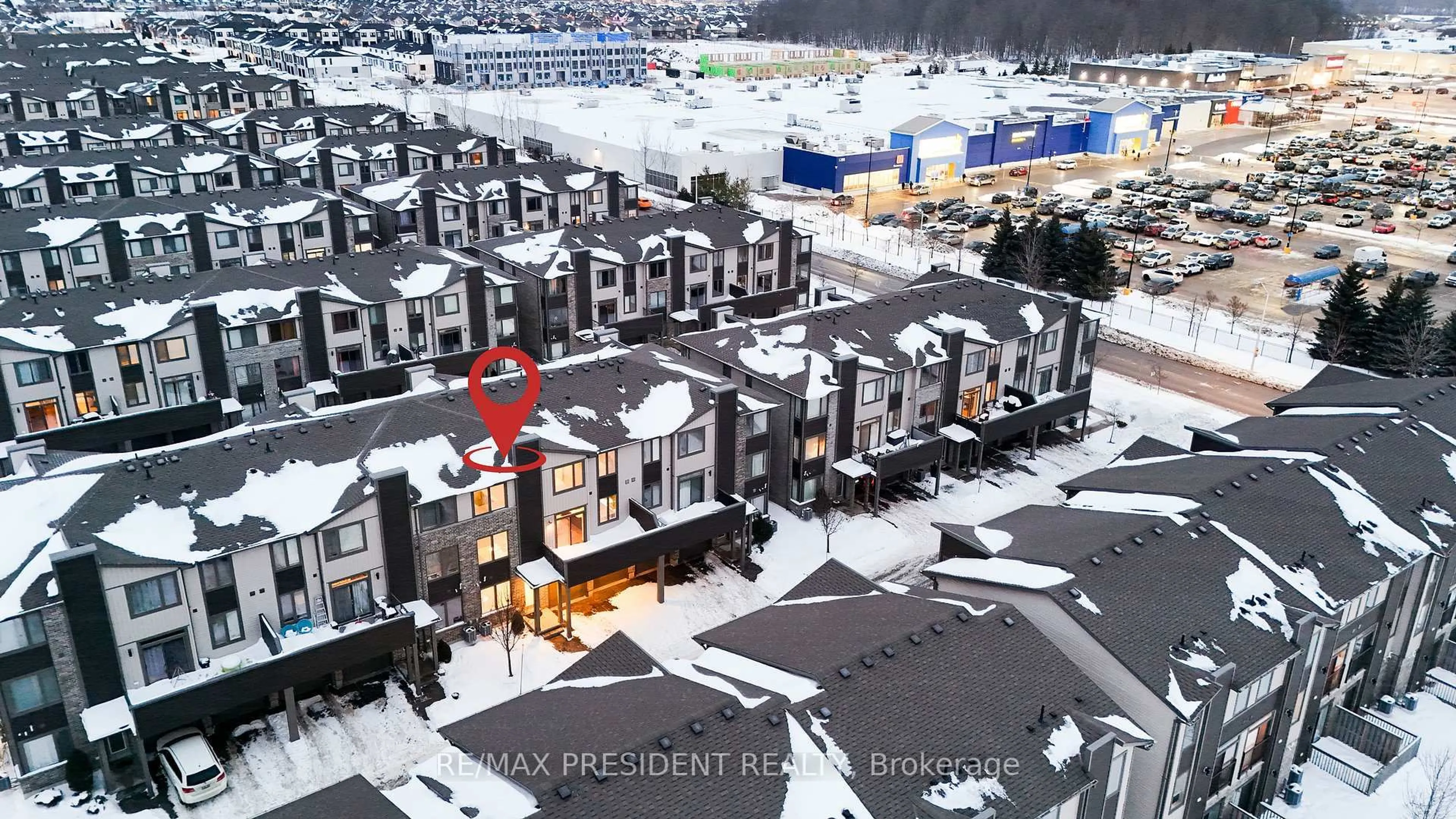 A pic from outside/outdoor area/front of a property/back of a property/a pic from drone, city buildings view from balcony for 1960 DALMAGARRY Rd #132, London North Ontario N6G 0T8