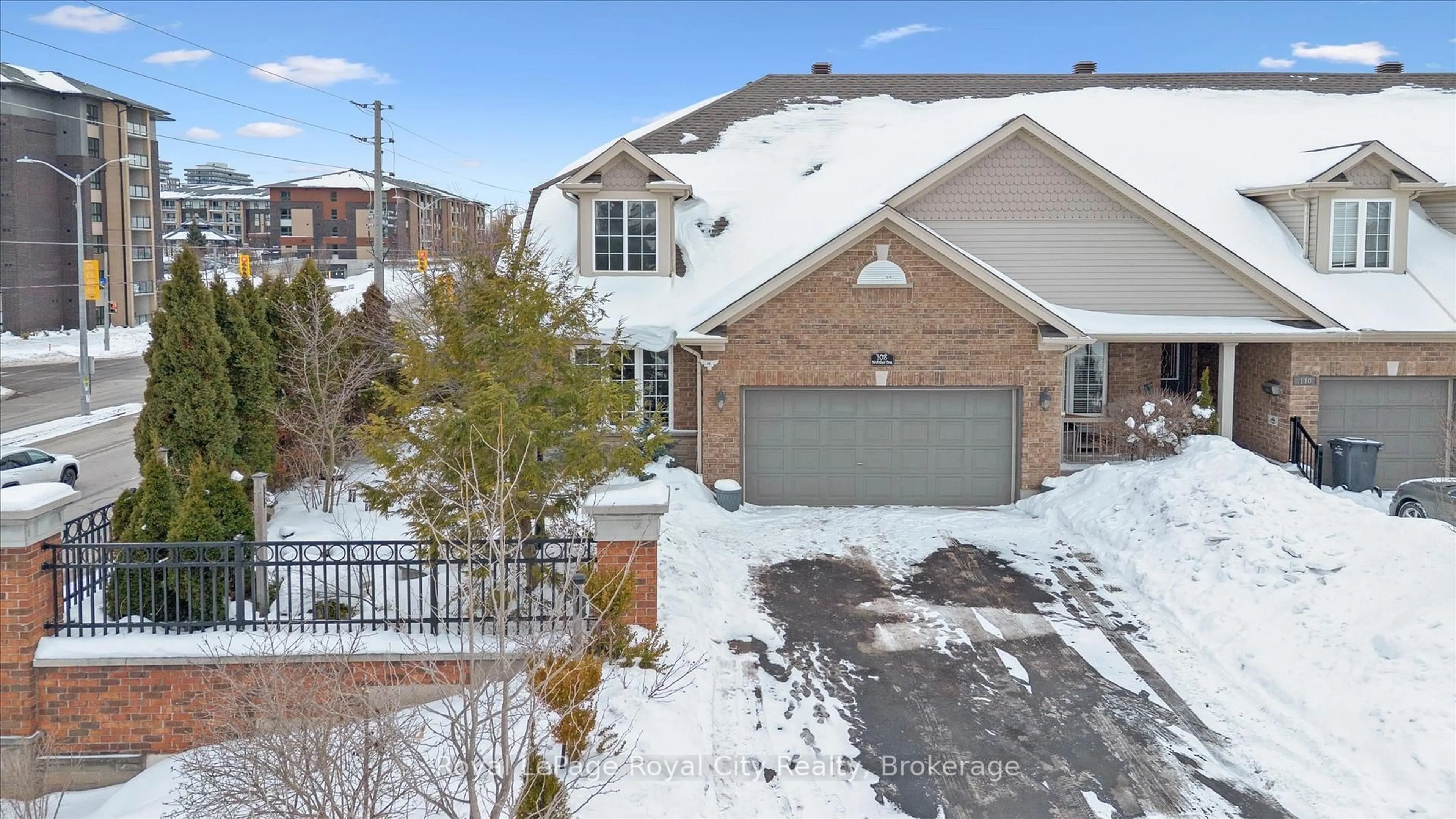A pic from outside/outdoor area/front of a property/back of a property/a pic from drone, street for 108 McArthur Cres, Guelph Ontario N1L 1S3