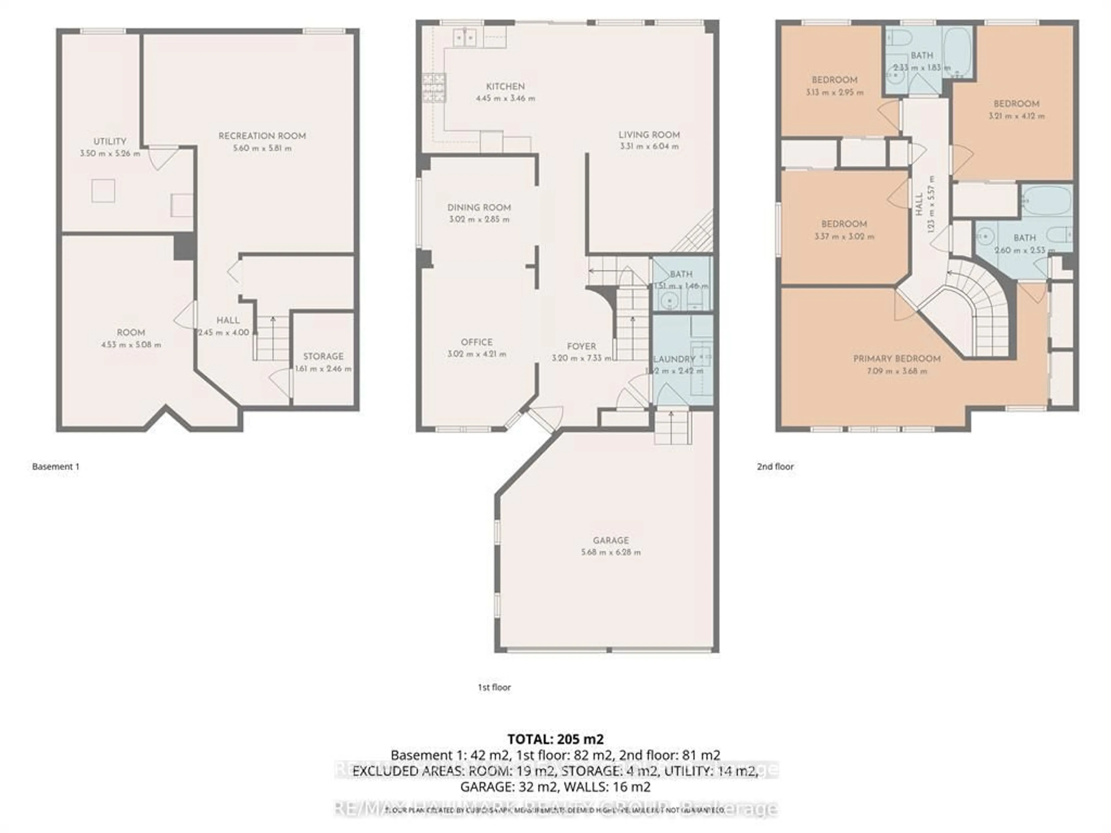 Floor plan for 60 Ipswich Terr, Ottawa Ontario K2K 2R3