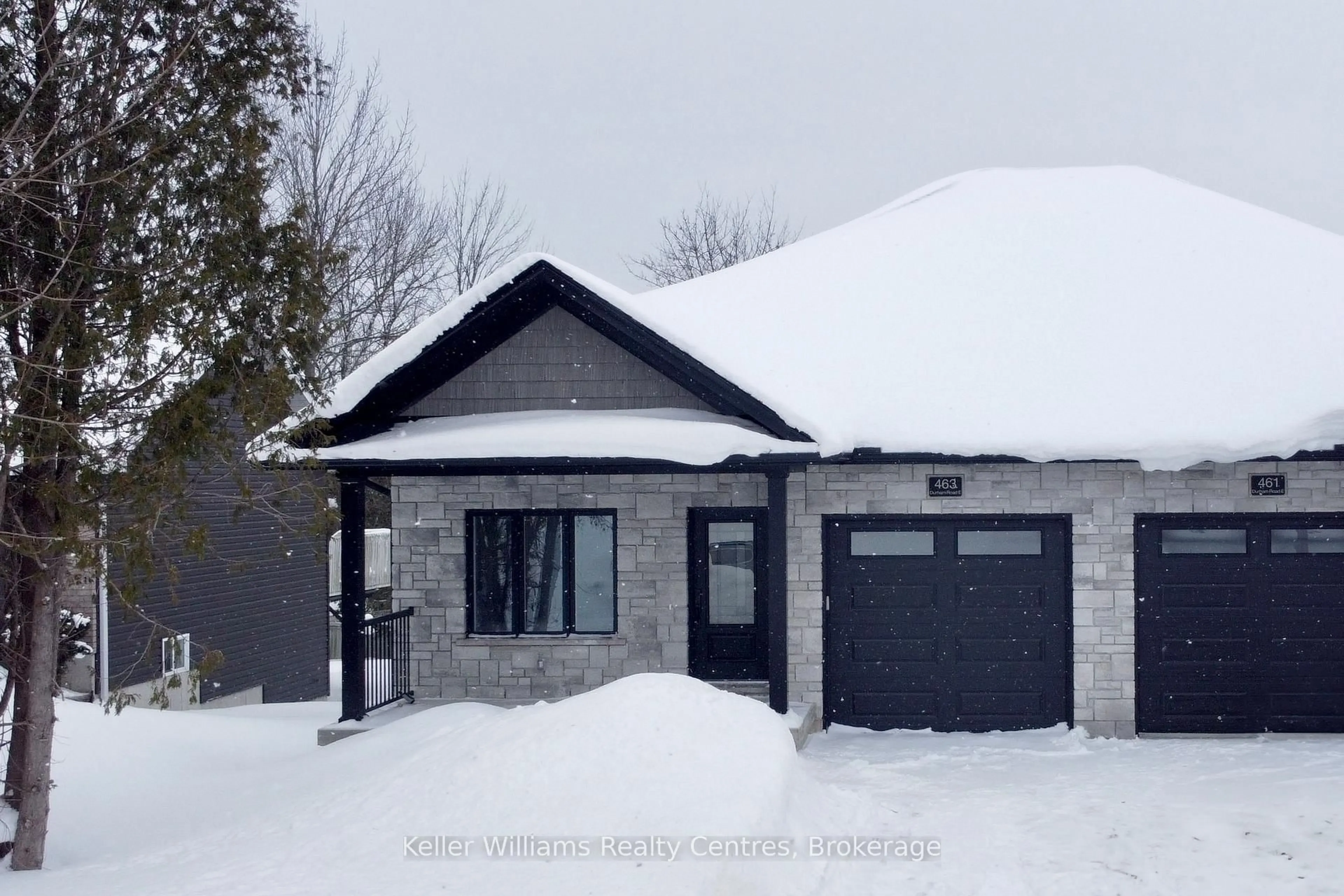 Home with brick exterior material, street for 463 Durham Rd, West Grey Ontario N0G 1R0
