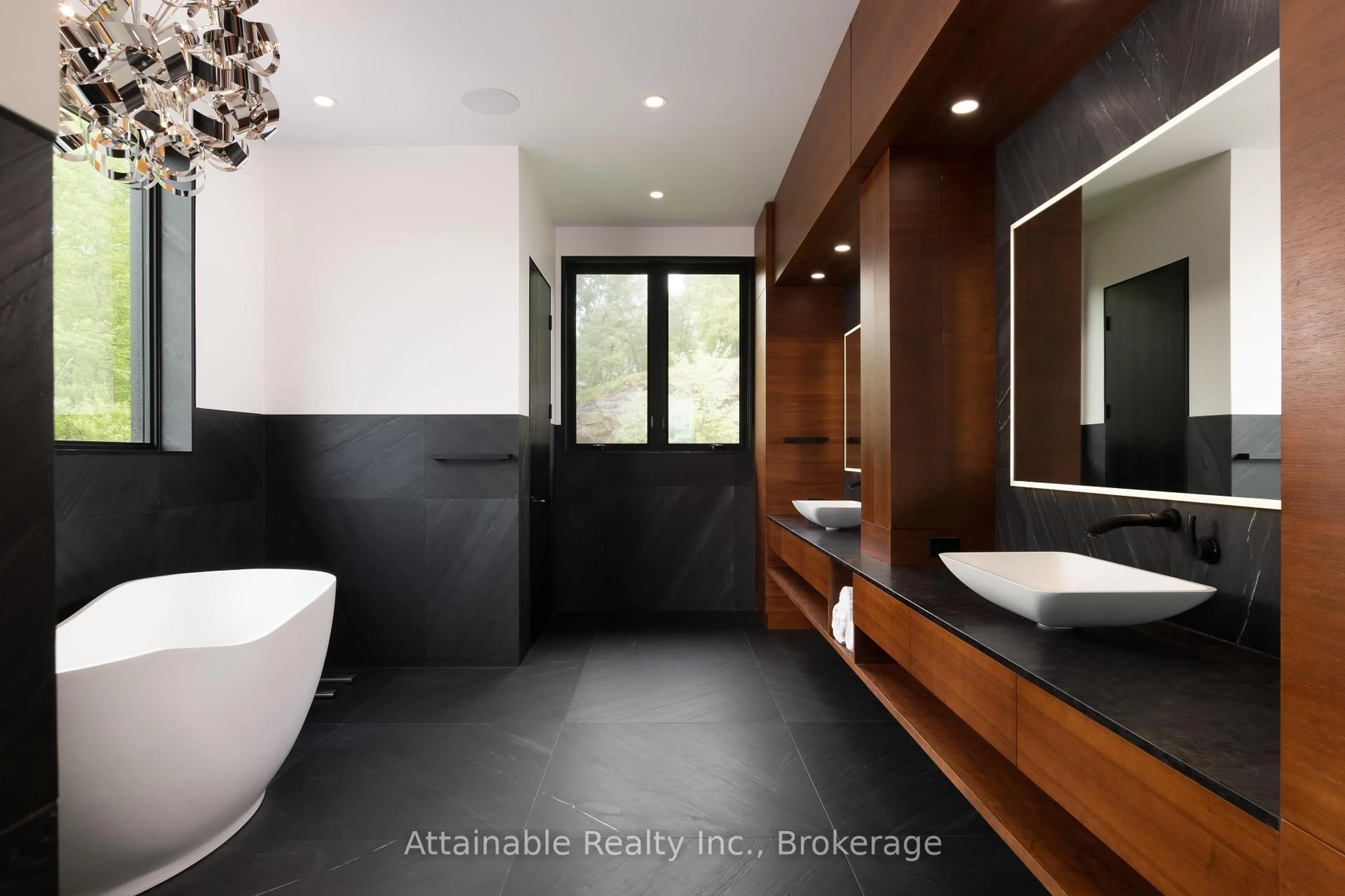 Contemporary bathroom, ceramic/tile floor for 300 West Browns Rd, Huntsville Ontario P1H 2J3