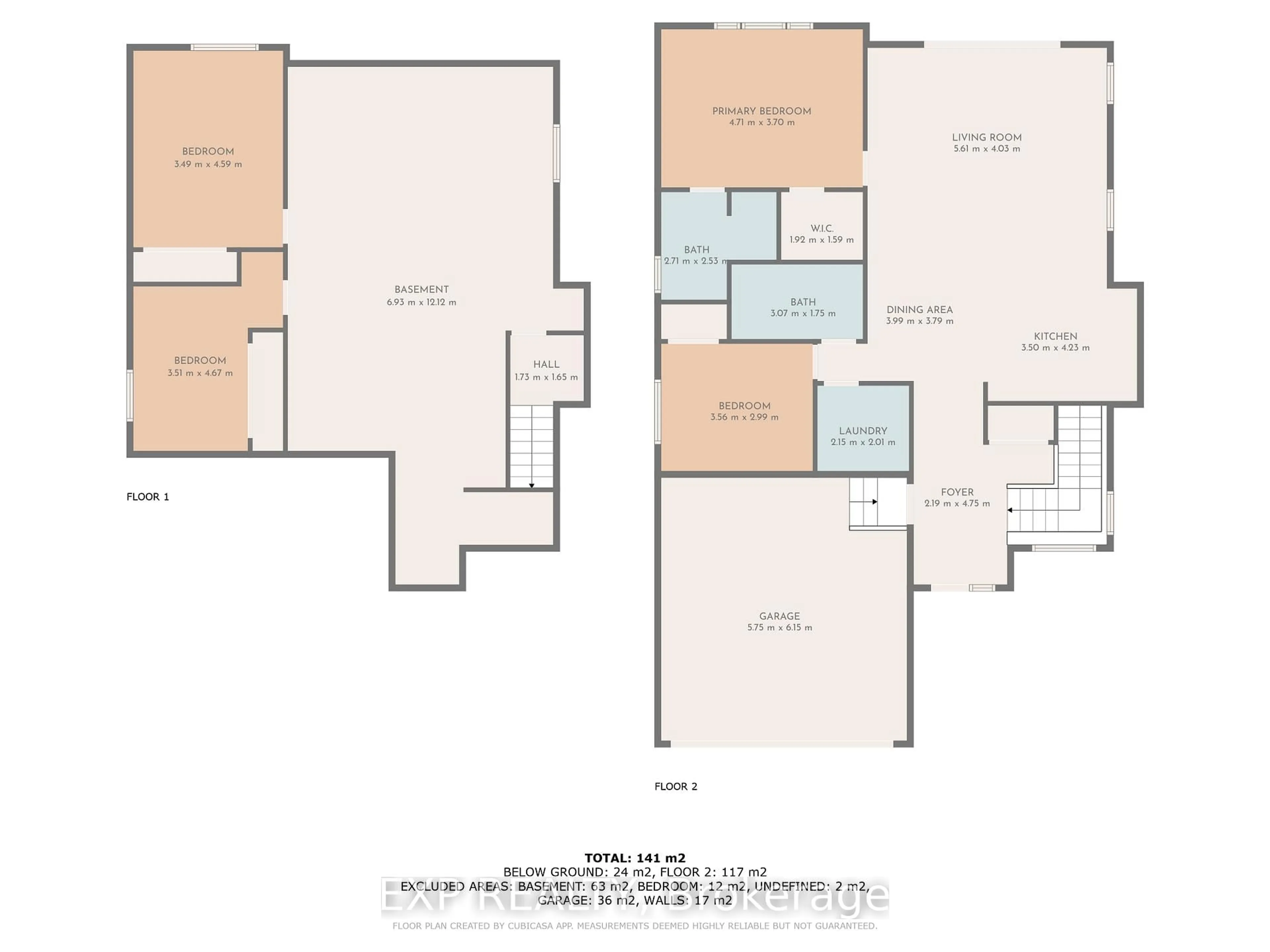 Floor plan for 202 DOWSLEY Cres, Brockville Ontario K6V 0E2
