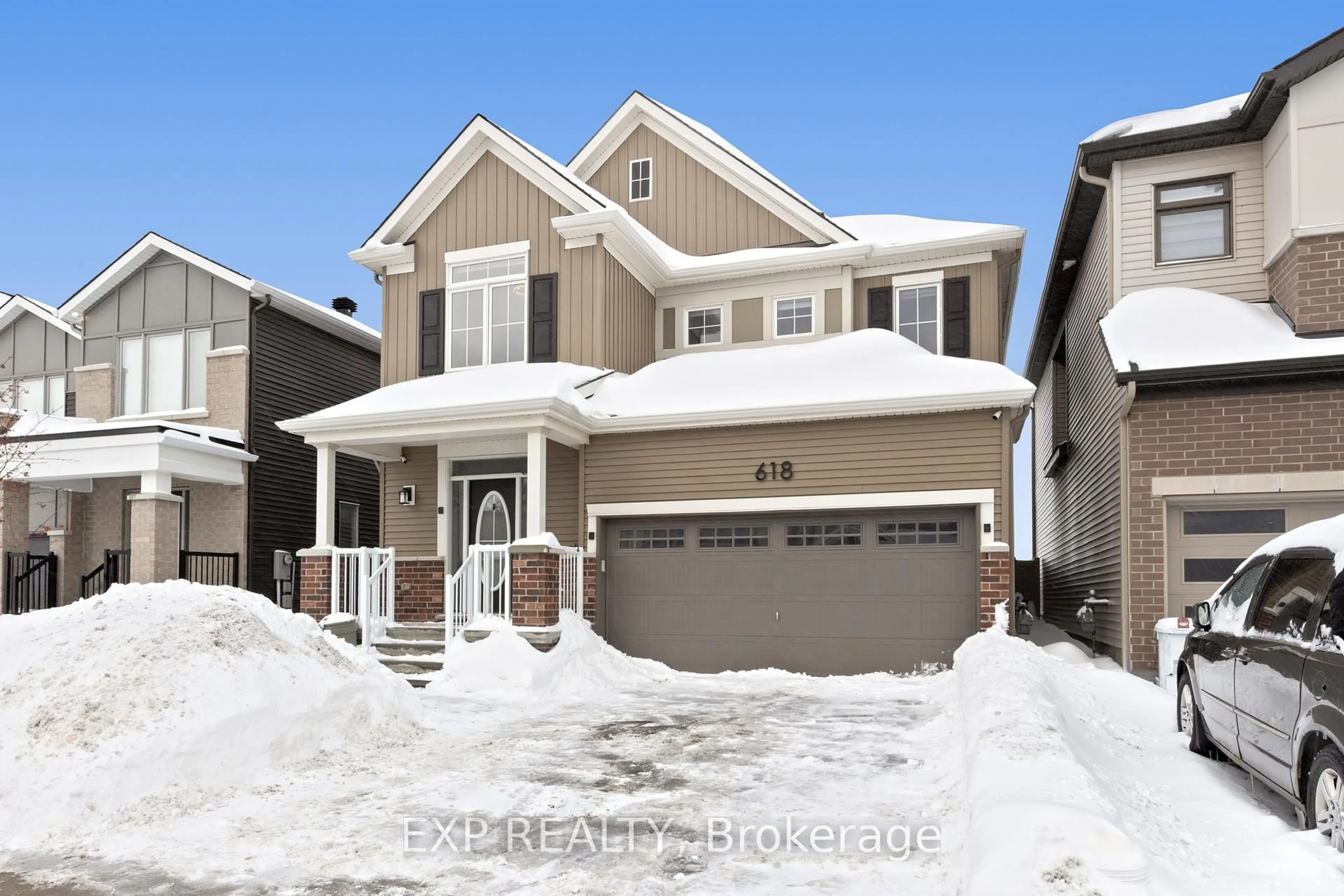 Home with brick exterior material, street for 618 Perseus Ave, Ottawa Ontario K2J 6S7