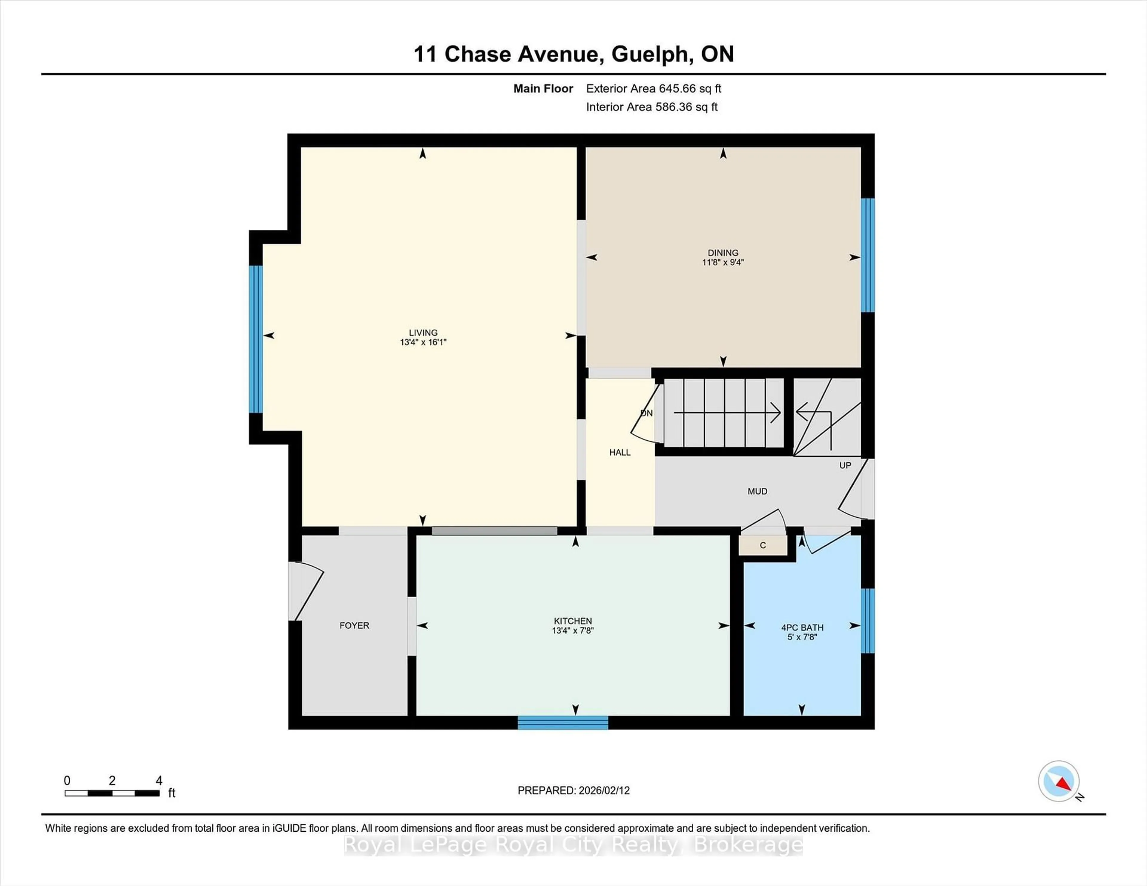 Floor plan for 11 Chase Ave, Guelph Ontario N1H 2N3