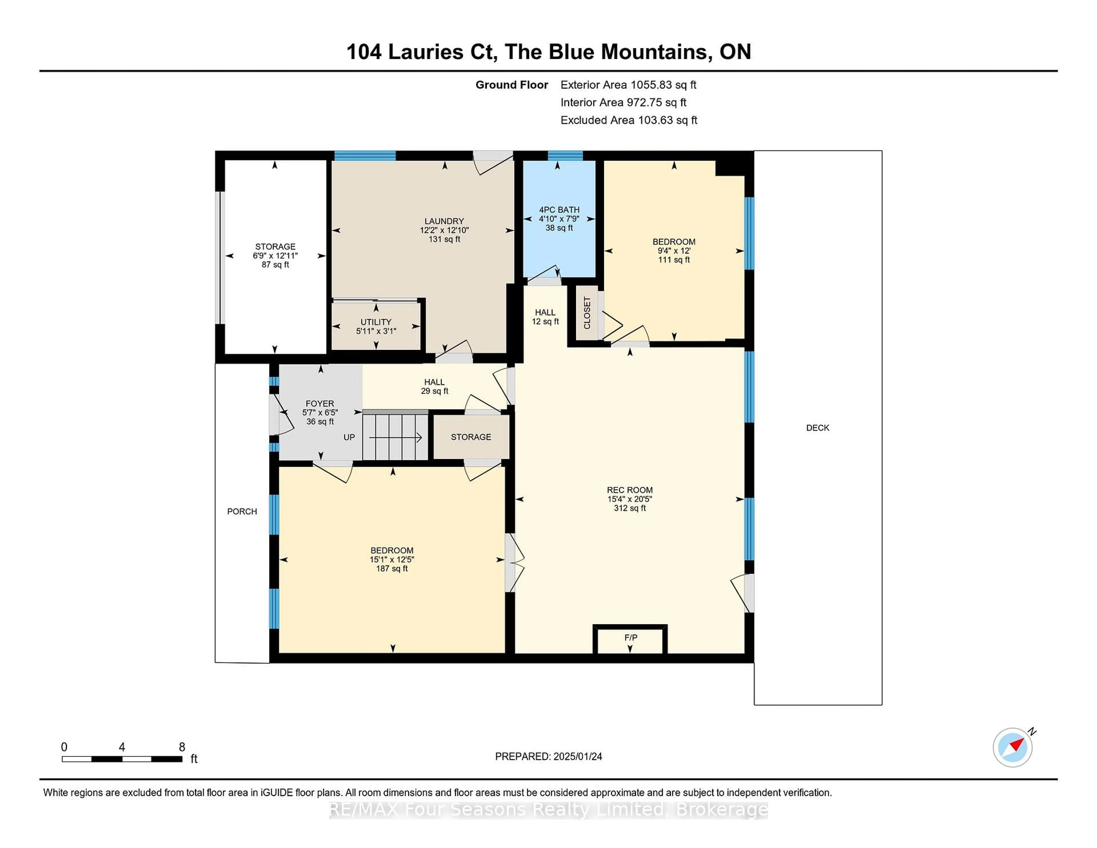 Floor plan for 104 Laurie's Crt, Blue Mountains Ontario L9Y 0L4