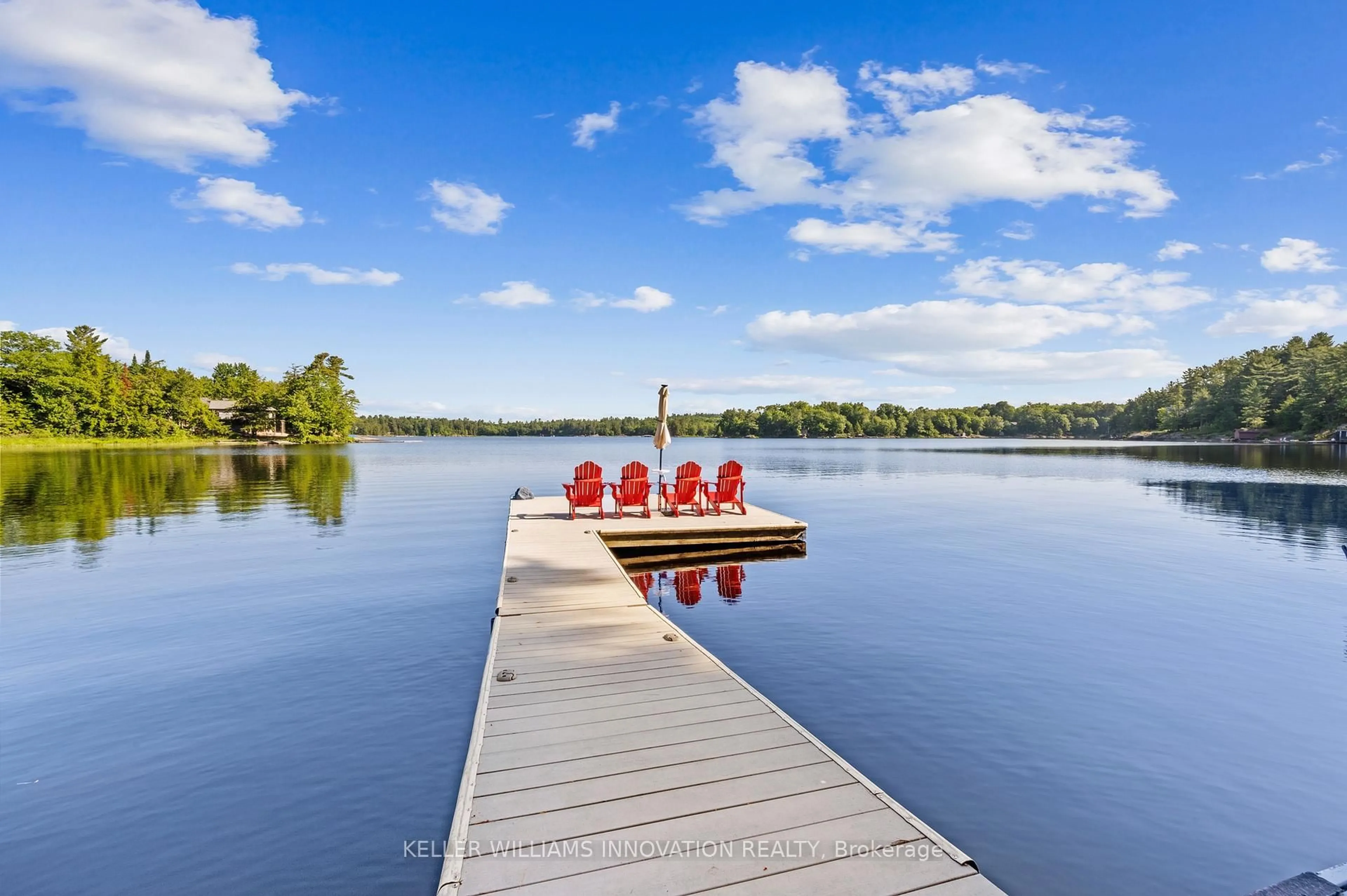 Patio, water/lake/river/ocean view for 2872 Muskoka Road 118, Muskoka Lakes Ontario P0B 1J0