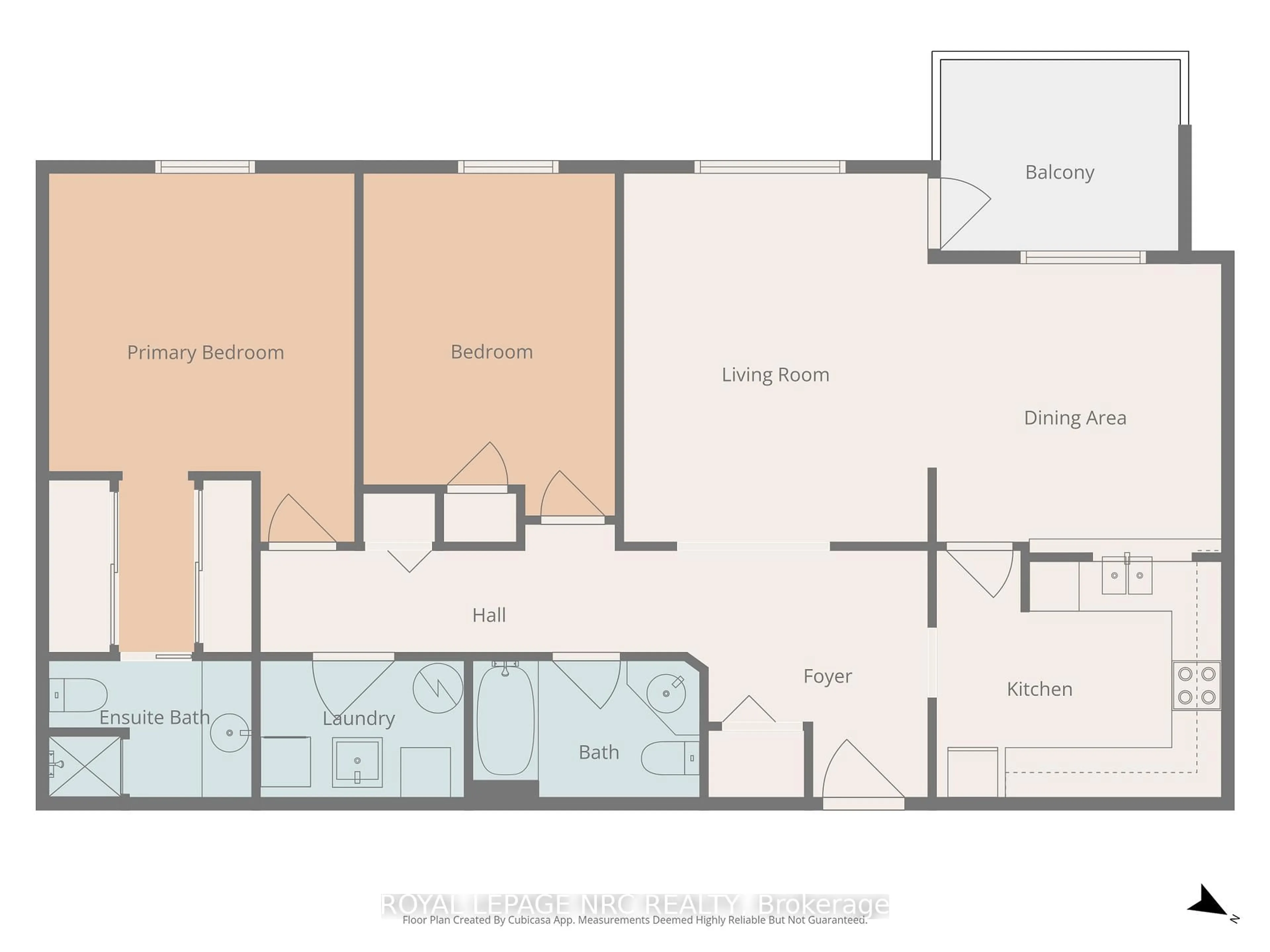 Floor plan for 433 Linwell Rd #202, St. Catharines Ontario L2M 2P5