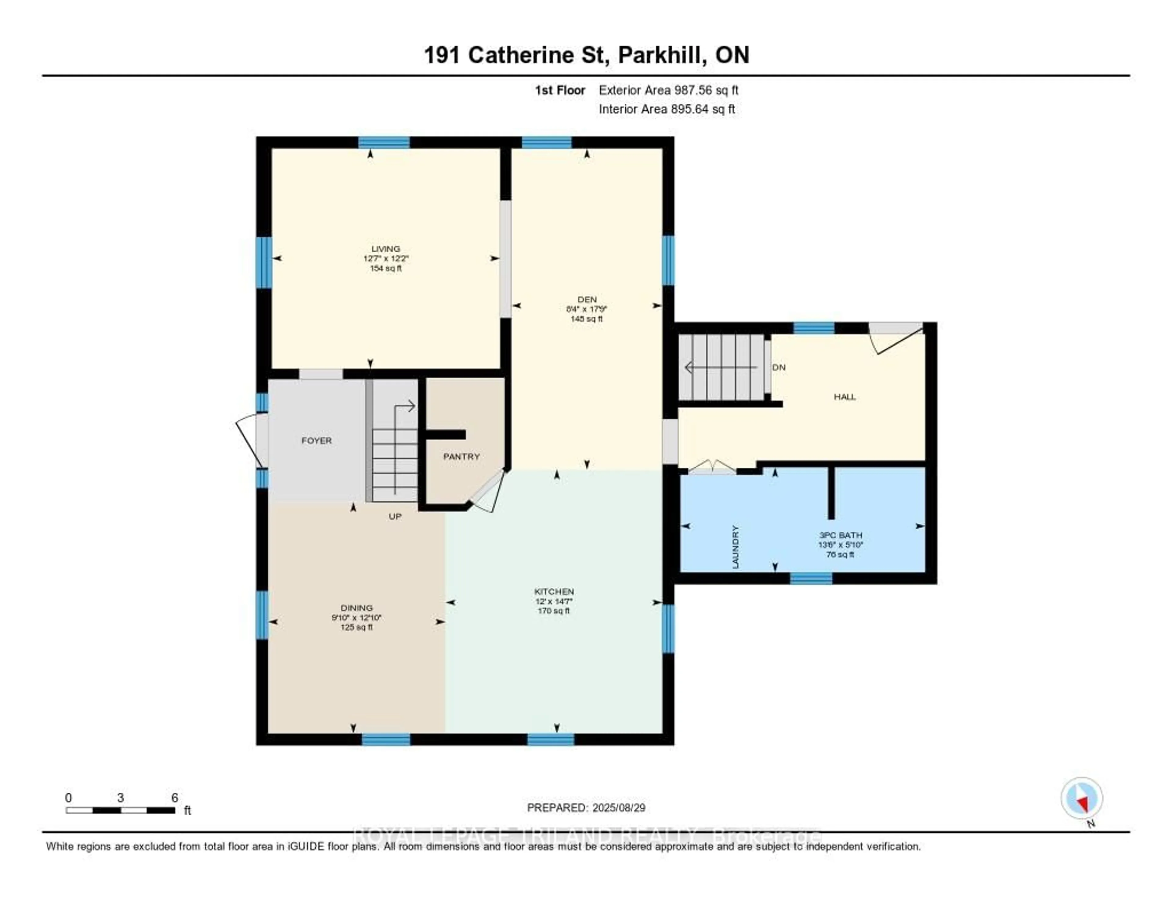 Floor plan for 191 Catherine St, North Middlesex Ontario N0M 2K0