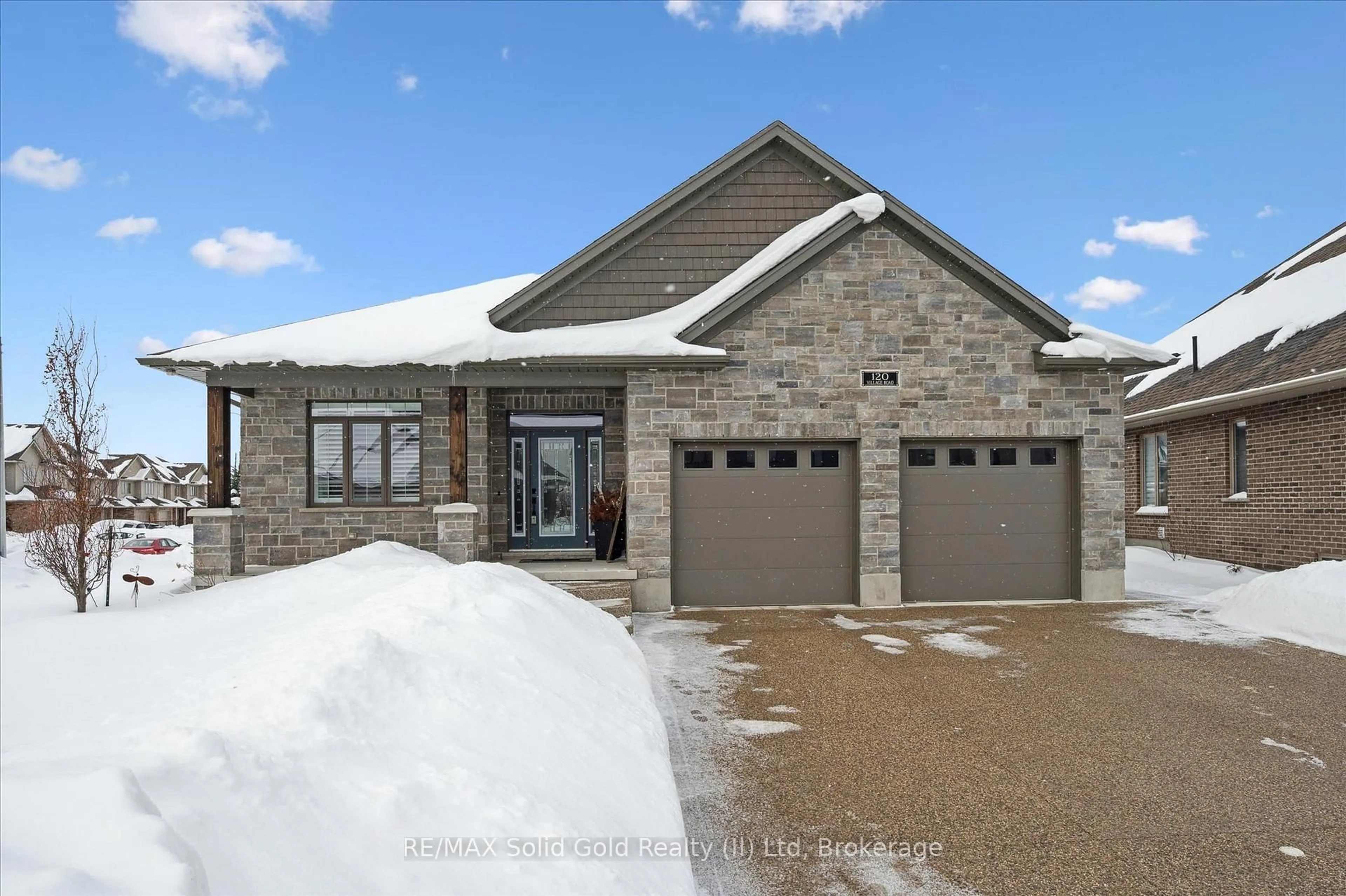 Home with brick exterior material, street for 120 Village Rd, Wellesley Ontario N0B 2T0