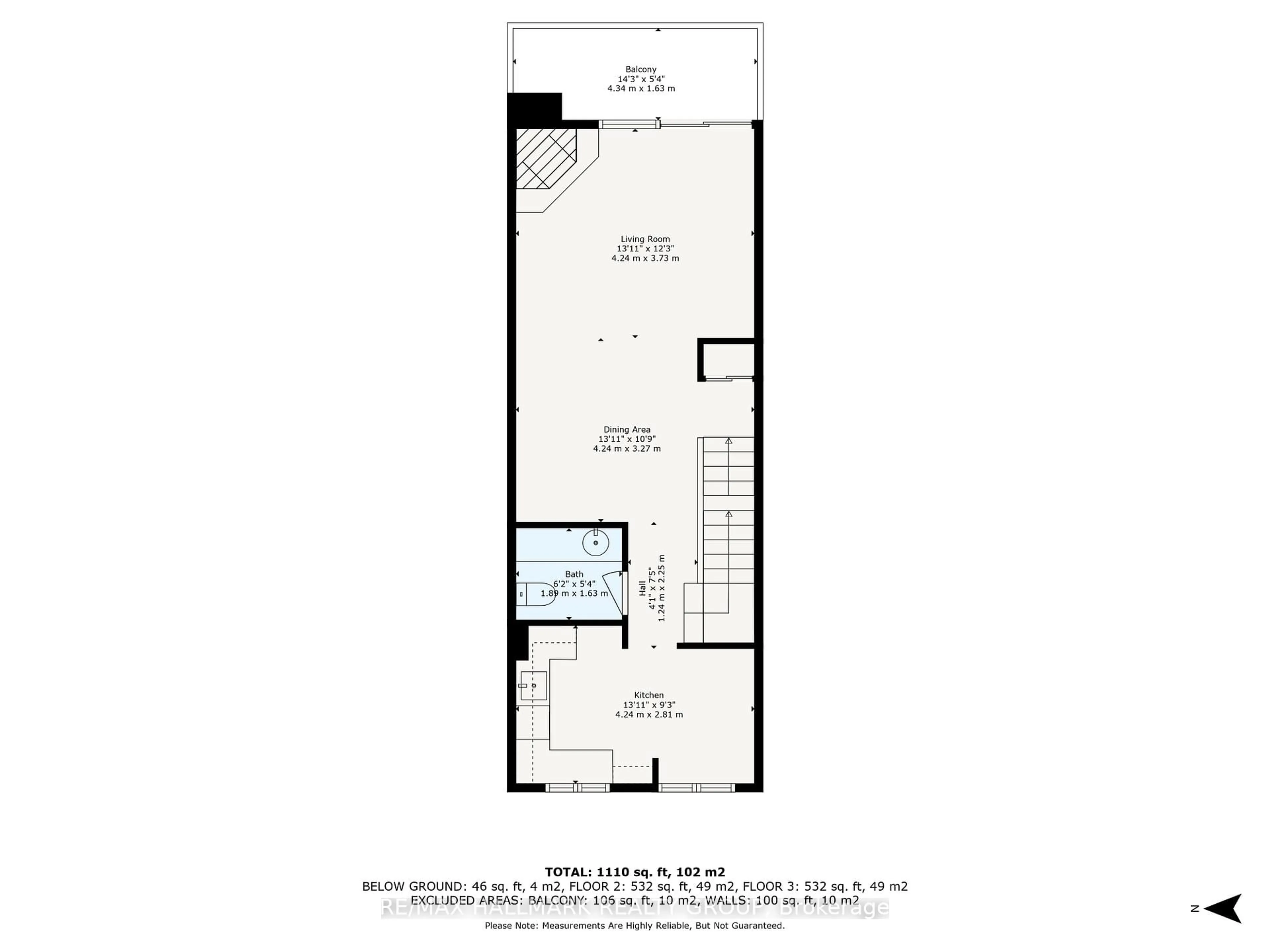 Floor plan for 6746 Jeanne Darc Blvd #B, Ottawa Ontario K1C 6E9